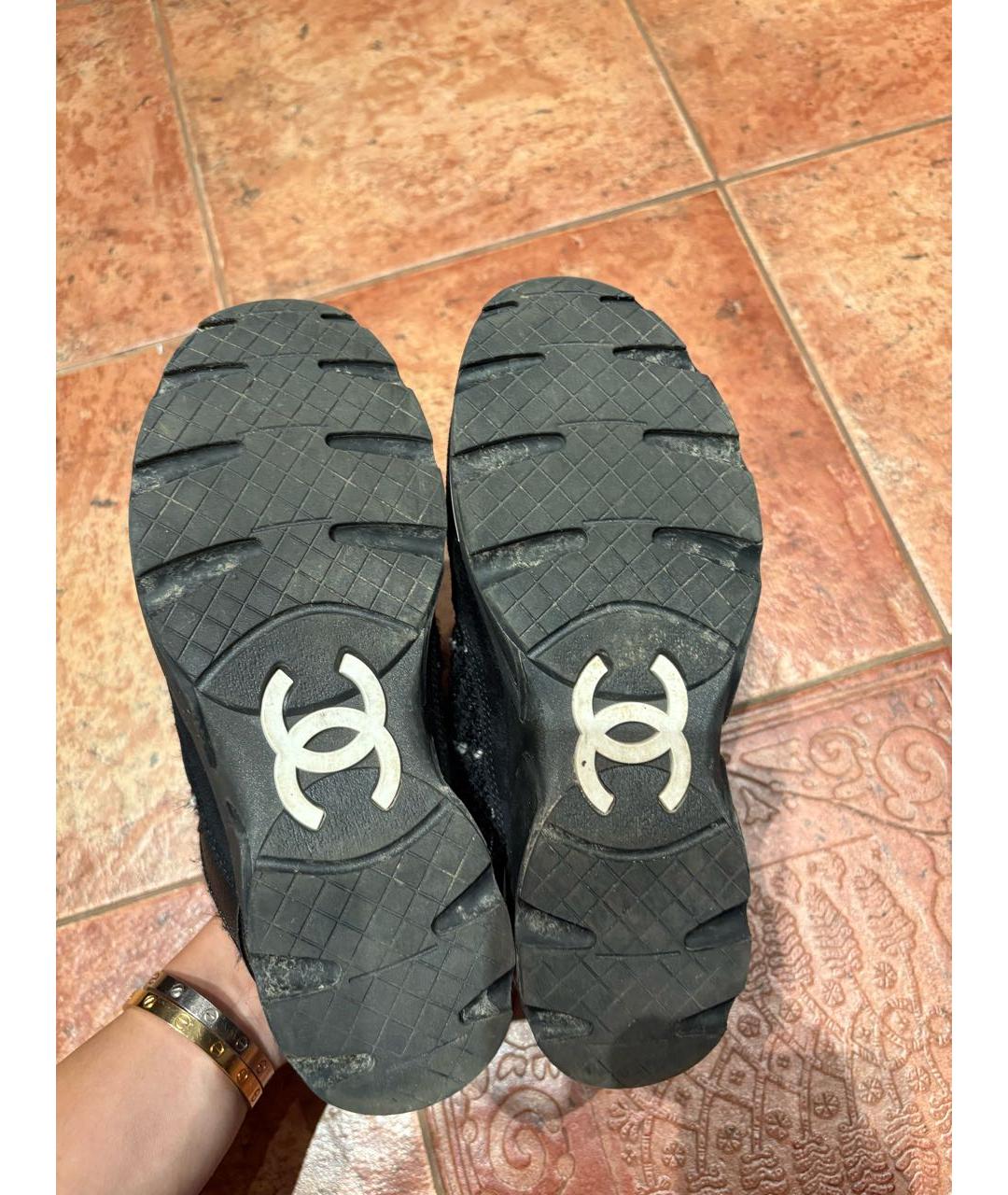 CHANEL Черные кроссовки, фото 8