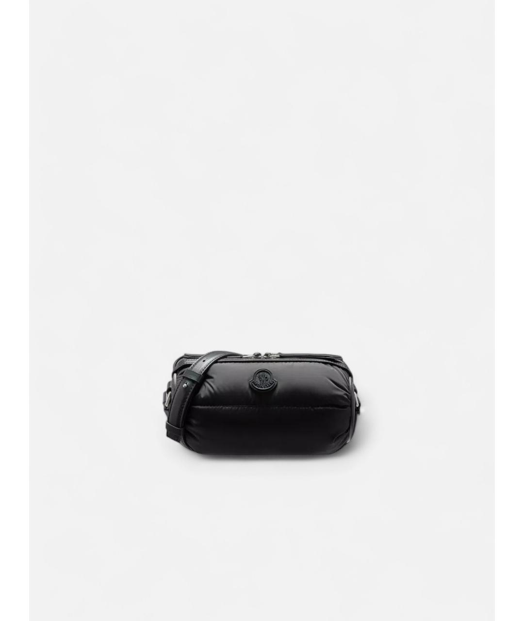 MONCLER Черная тканевая сумка через плечо, фото 1