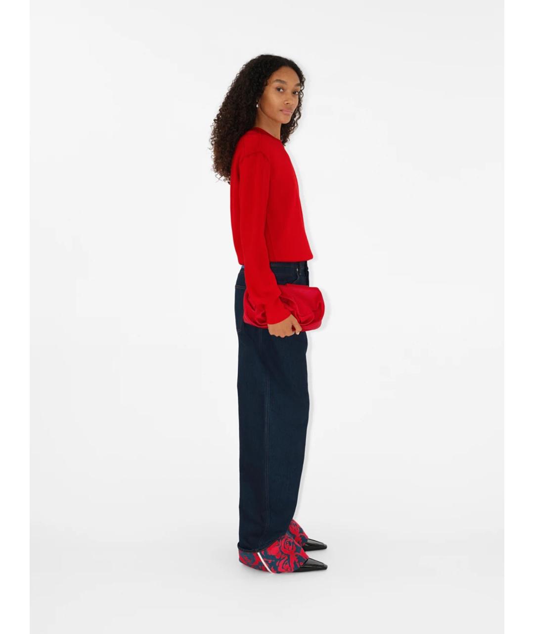 BURBERRY Синие хлопковые прямые джинсы, фото 2