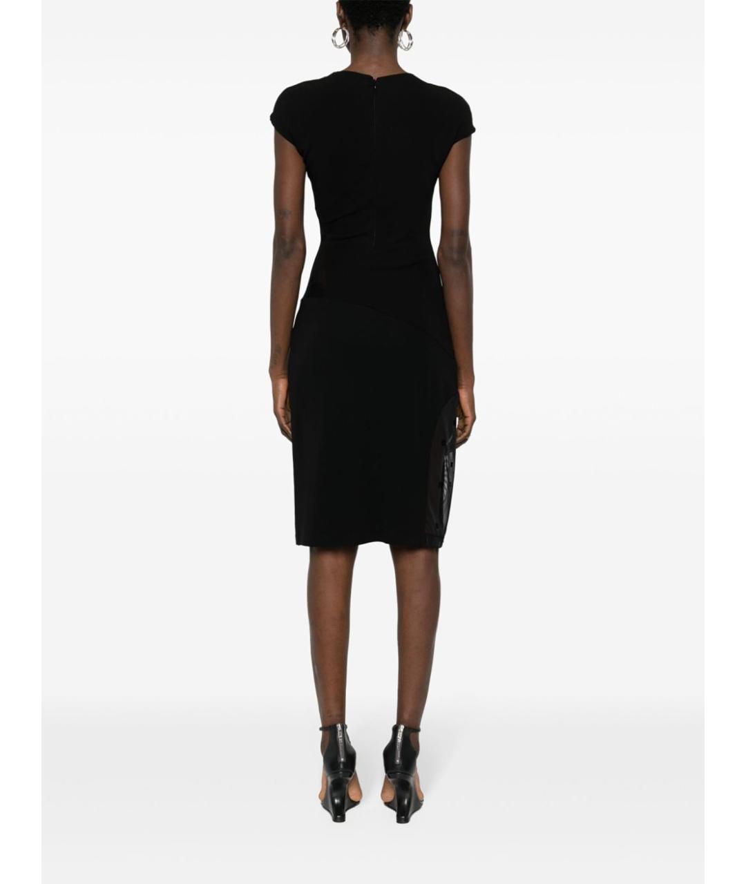 GIVENCHY Черное вискозное коктейльное платье, фото 4