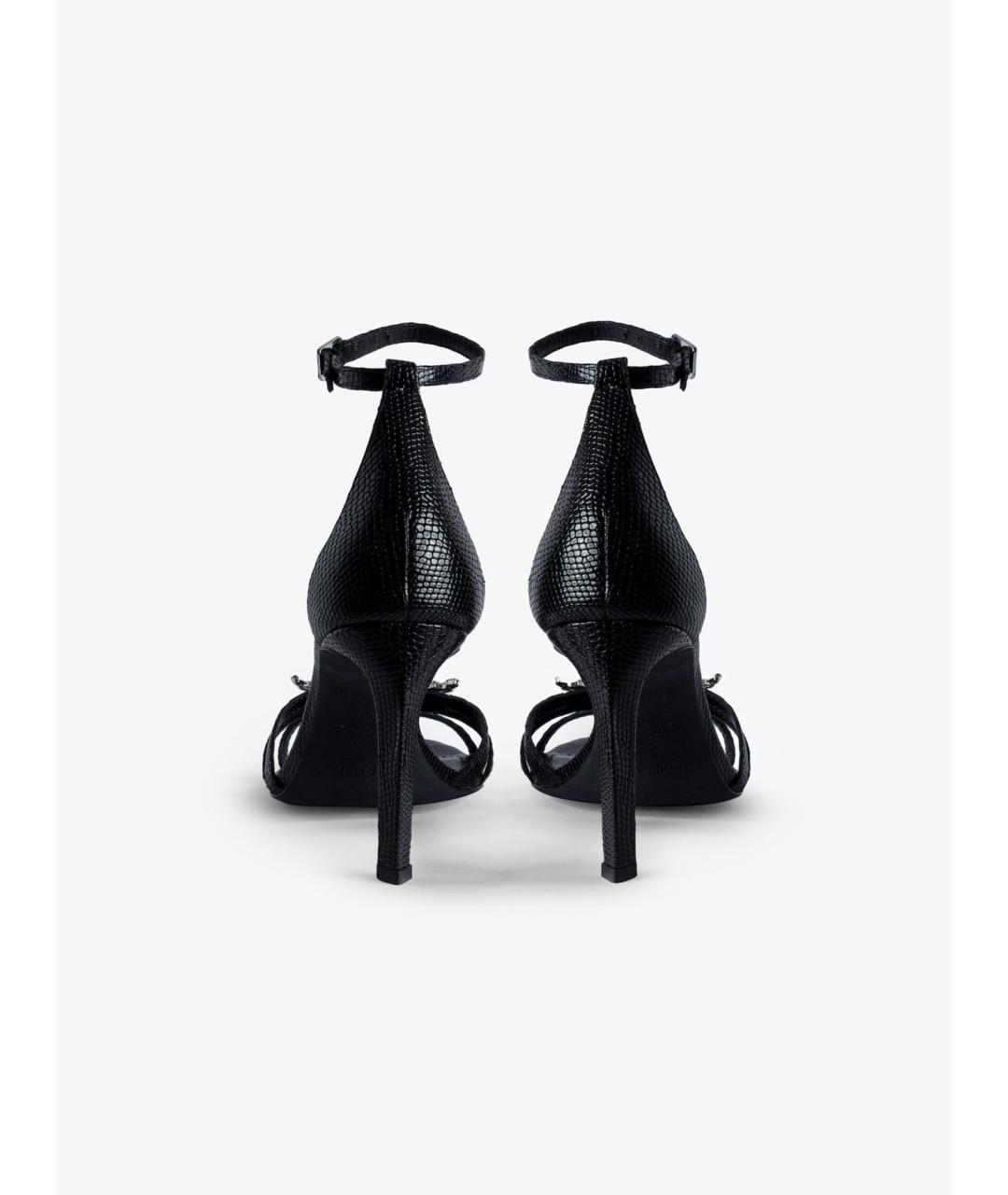 ZADIG & VOLTAIRE Черные кожаные босоножки, фото 4
