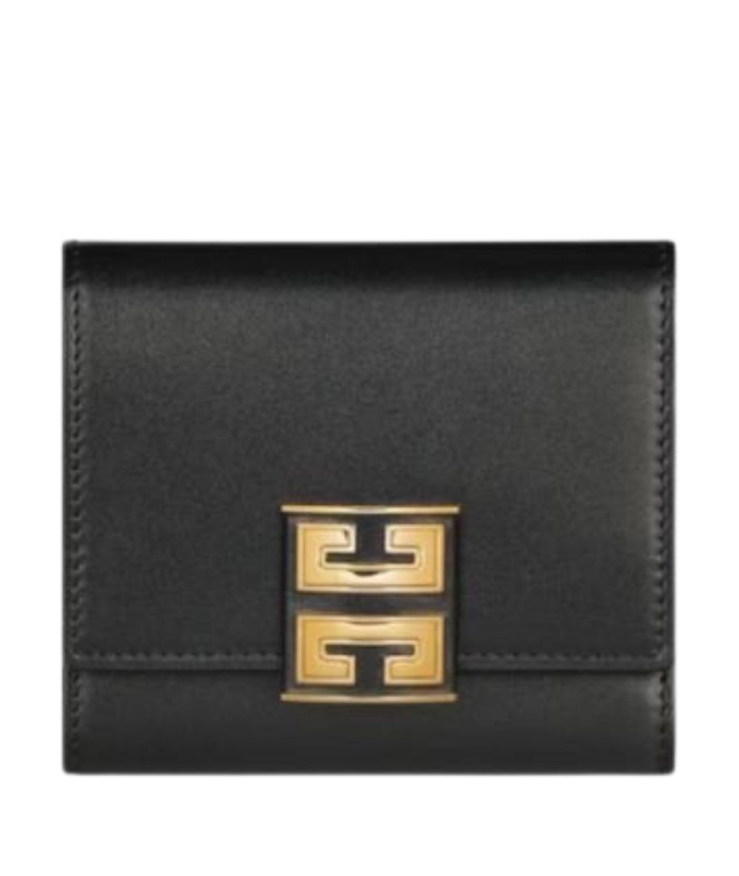 GIVENCHY Черный кожаный кошелек, фото 1