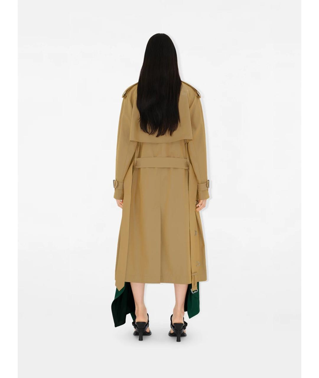 BURBERRY Бежевый хлопковый тренч/плащ, фото 4