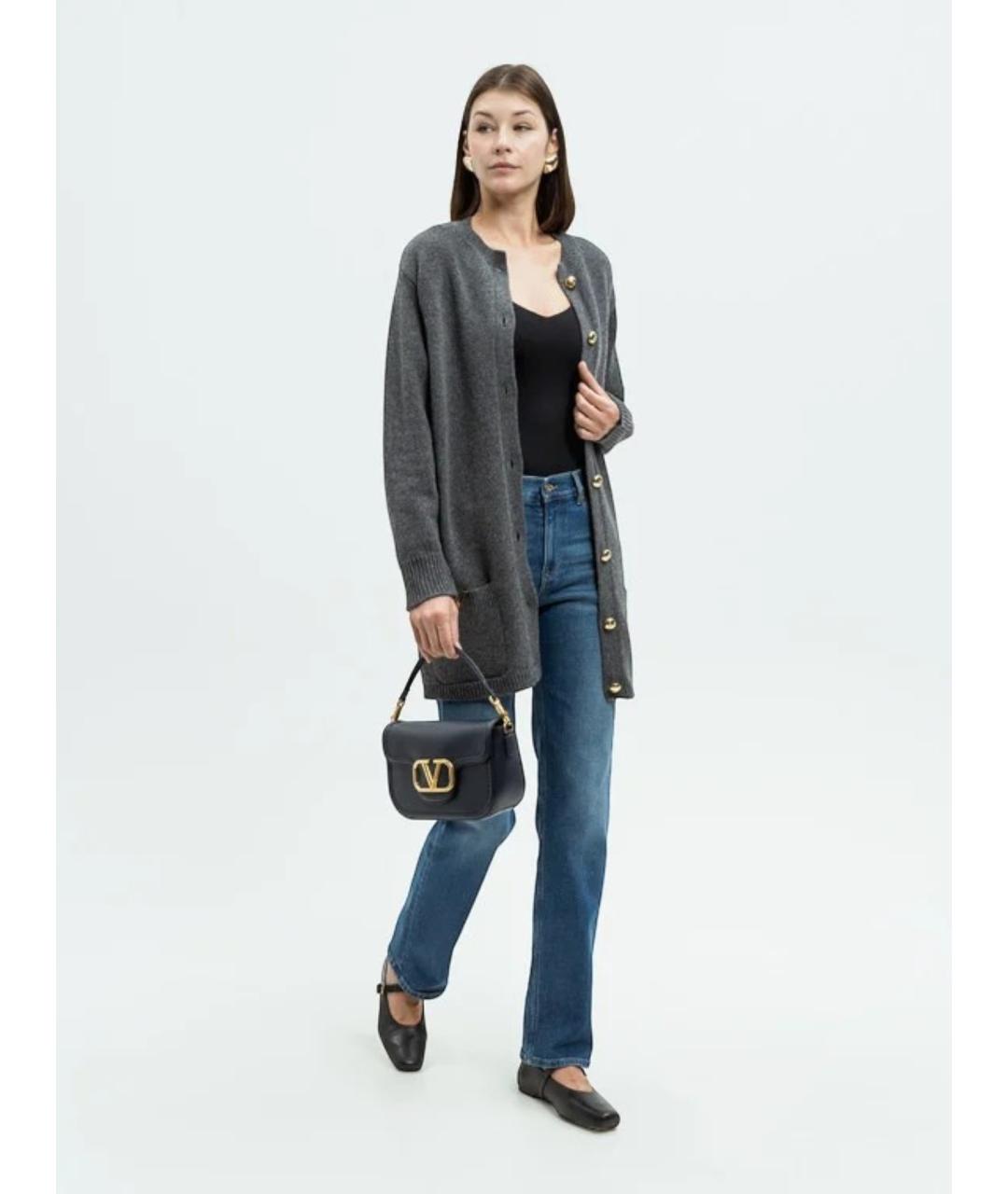 VALENTINO Серый шерстяной кардиган, фото 3