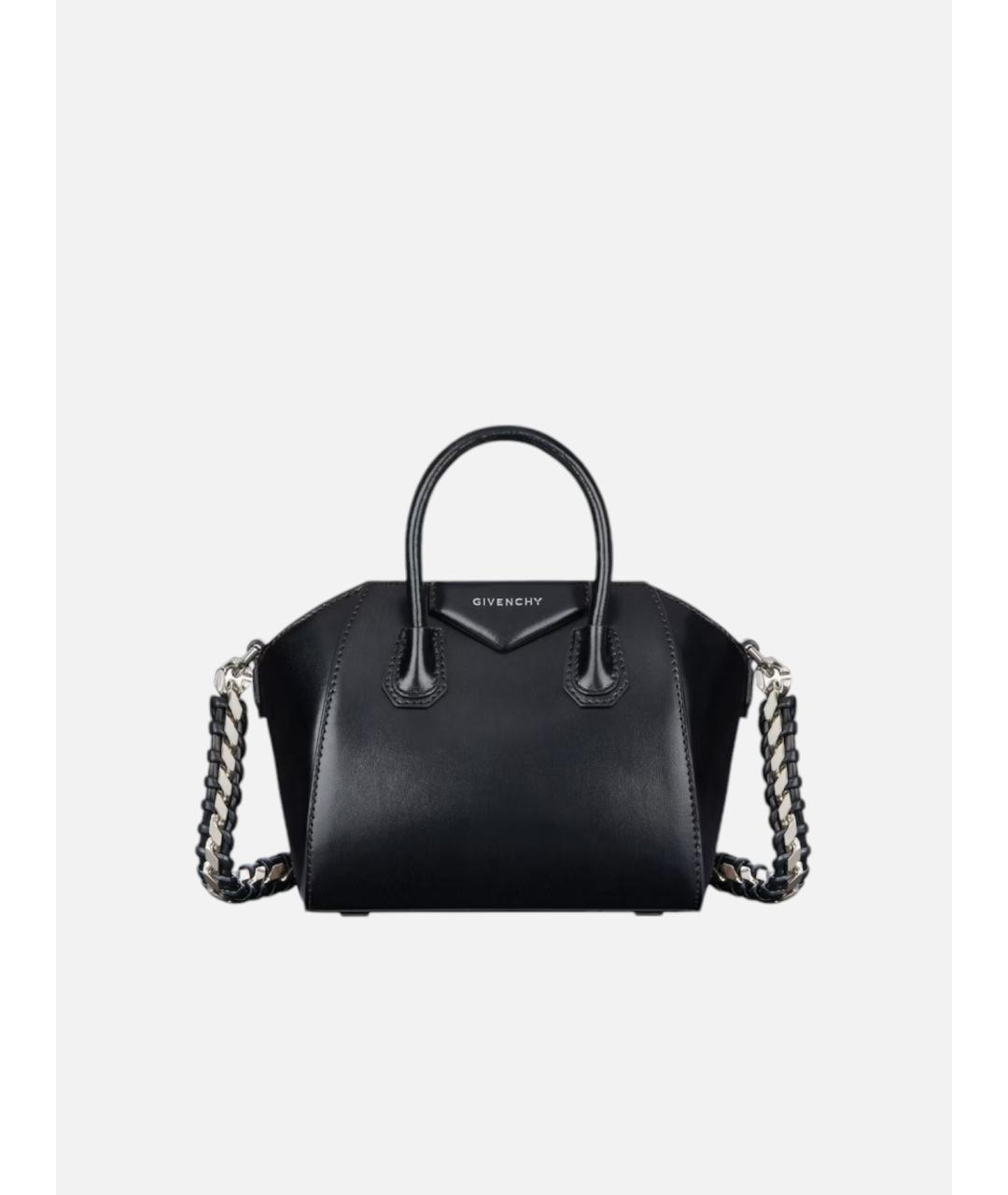 GIVENCHY Черная кожаная сумка тоут, фото 4