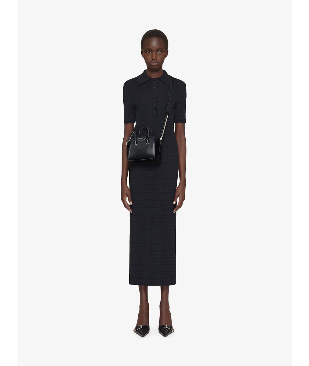 GIVENCHY Черная кожаная сумка тоут, фото 3