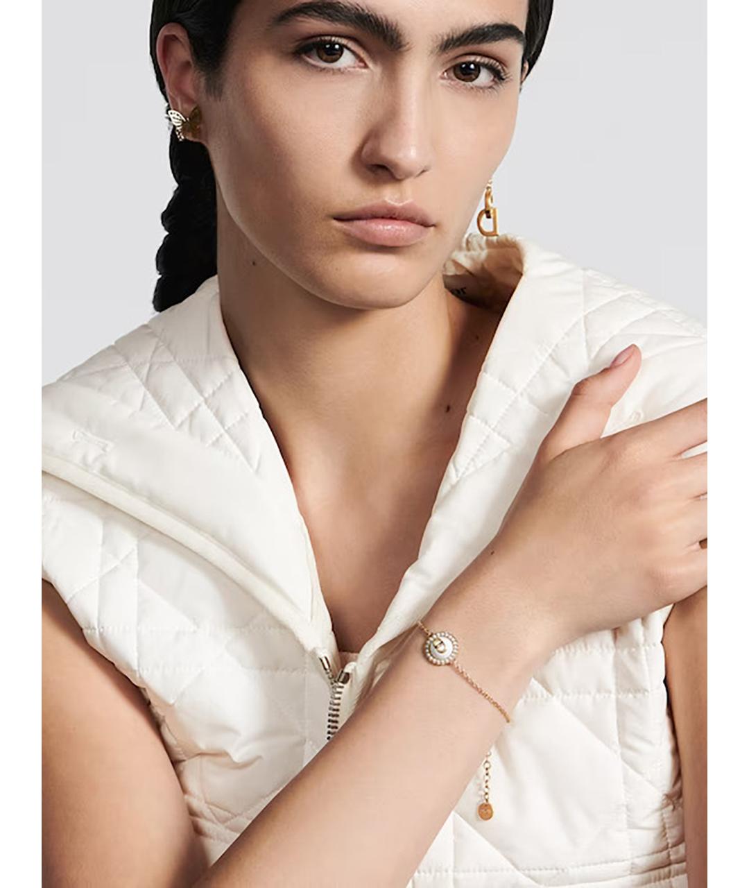 CHRISTIAN DIOR Золотой металлический браслет, фото 2