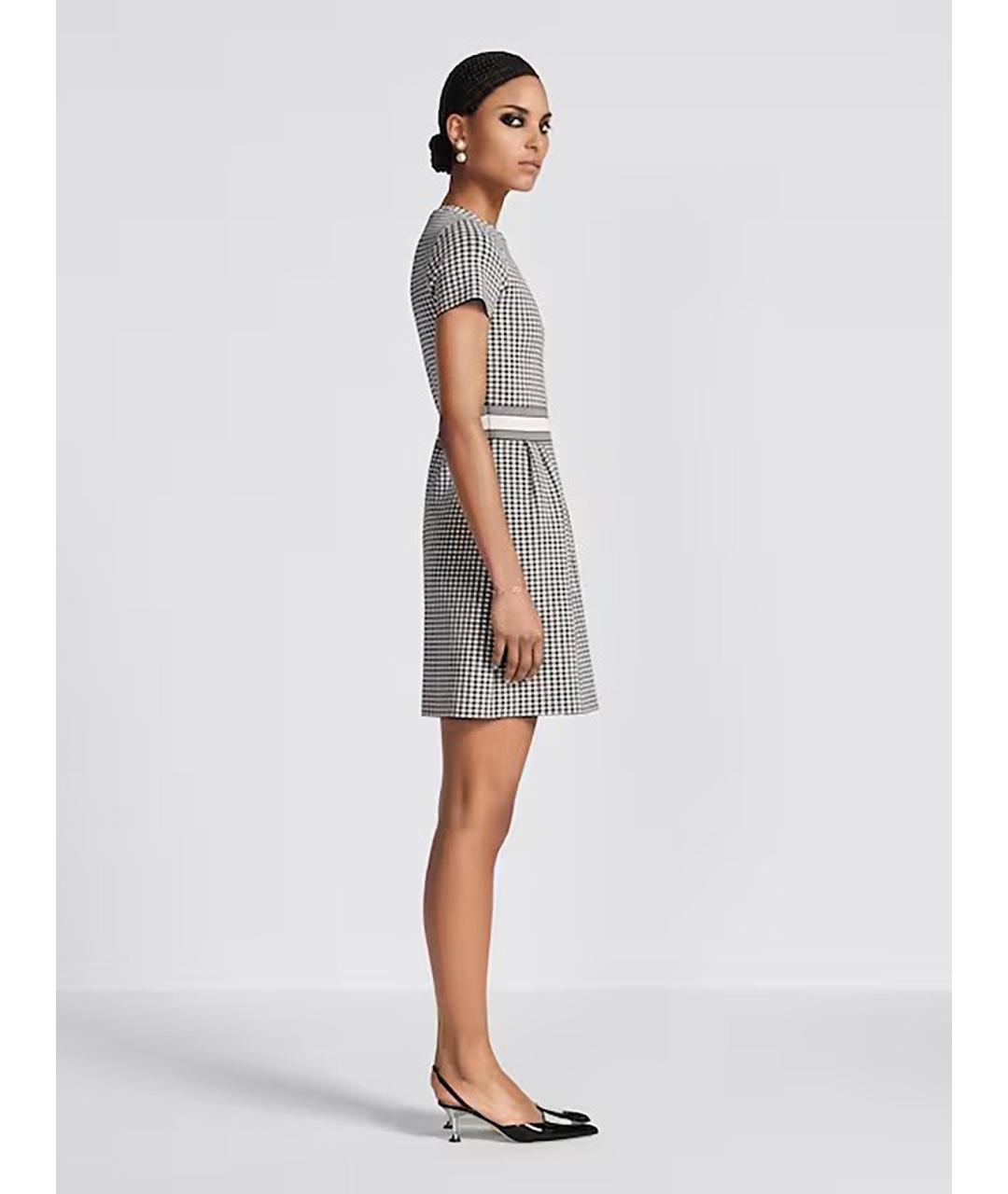 CHRISTIAN DIOR Мульти вискозное повседневное платье, фото 3