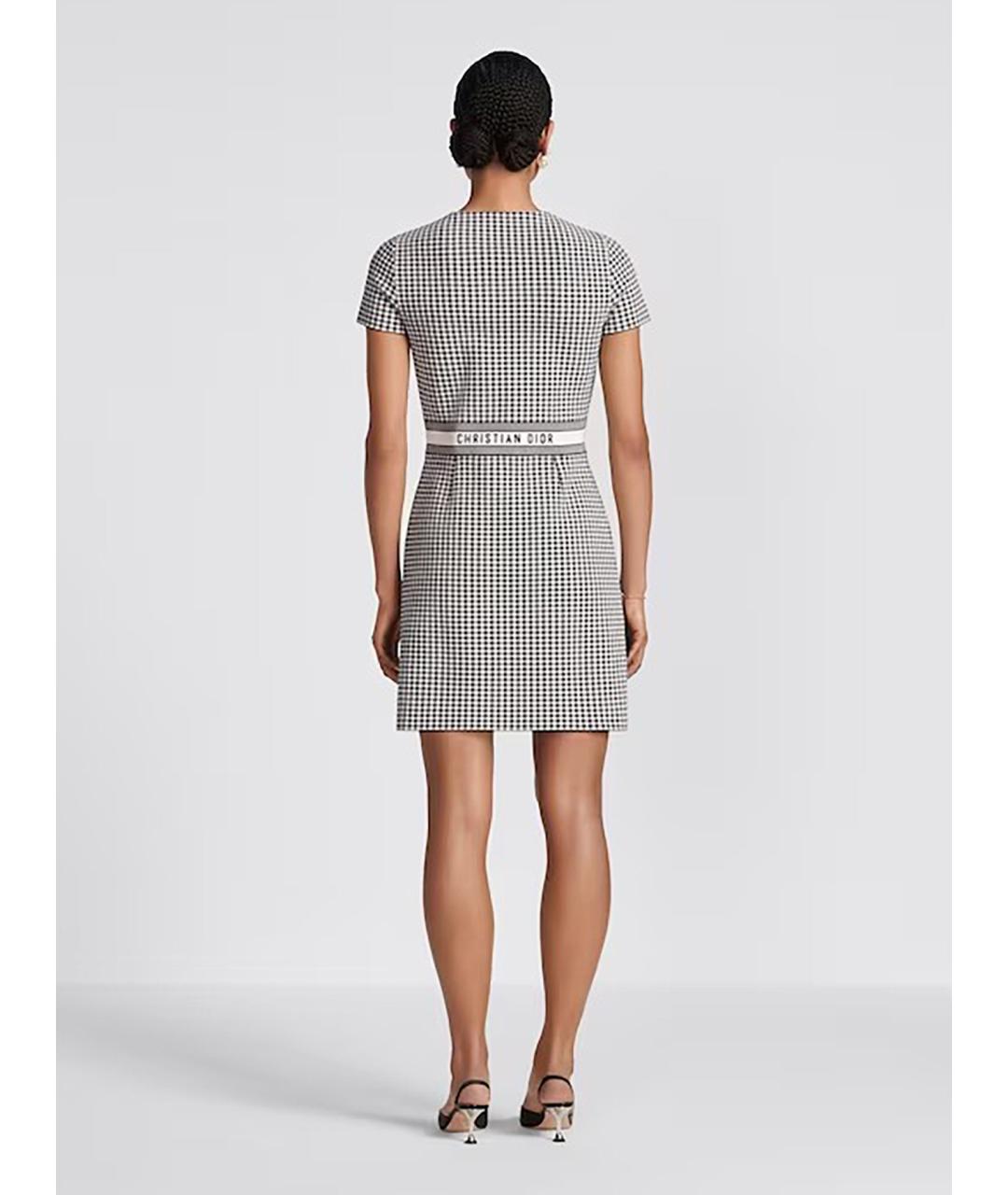 CHRISTIAN DIOR Мульти вискозное повседневное платье, фото 4