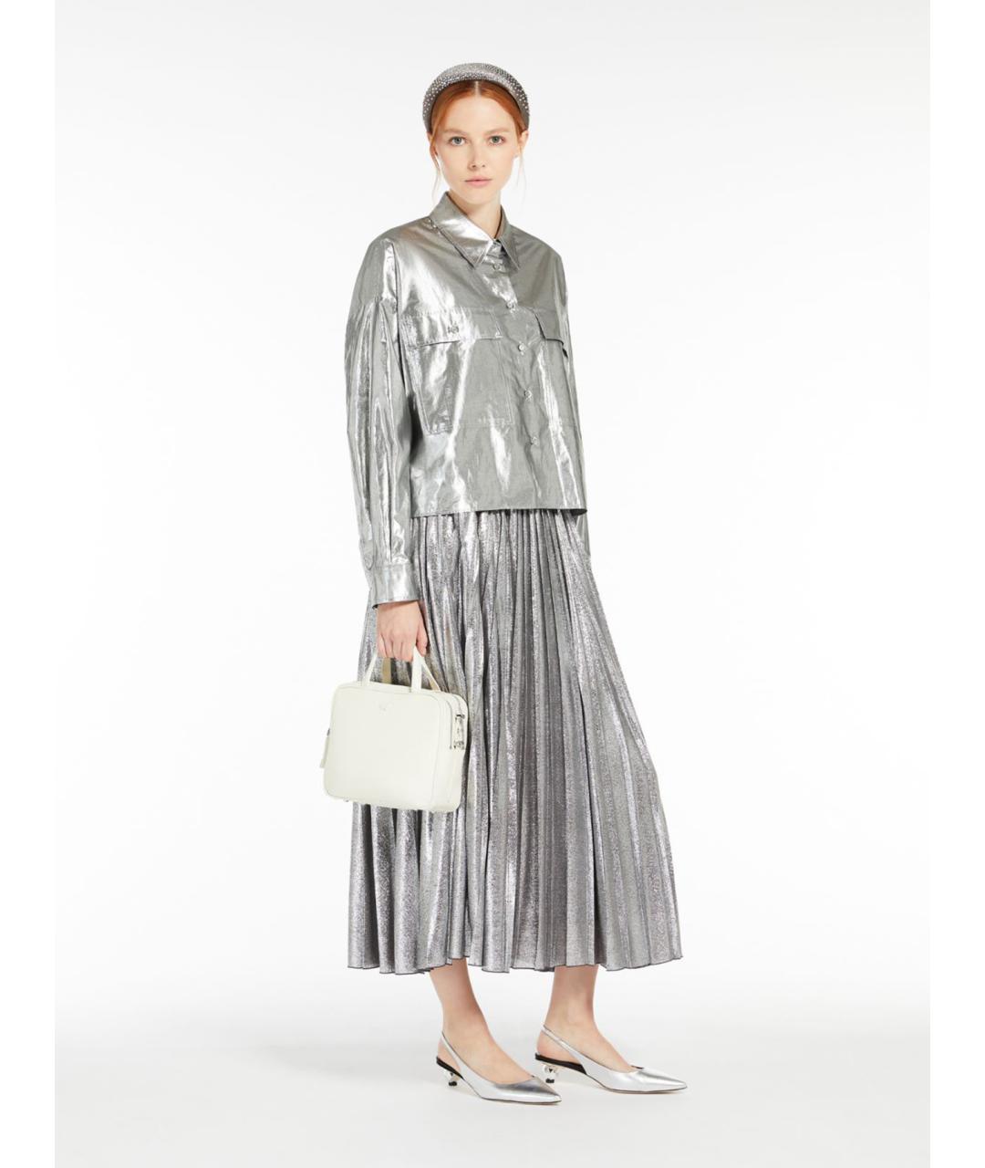 WEEKEND MAX MARA Серебряная куртка, фото 2