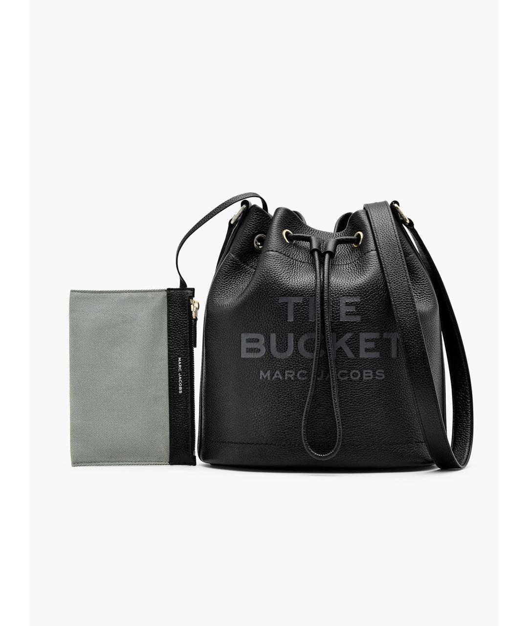 MARC JACOBS Черная кожаная сумка тоут, фото 6