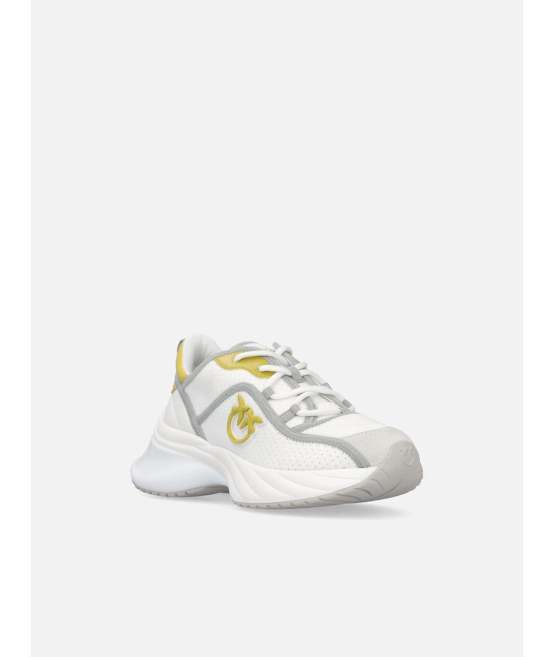 PINKO Белые текстильные кроссовки, фото 2