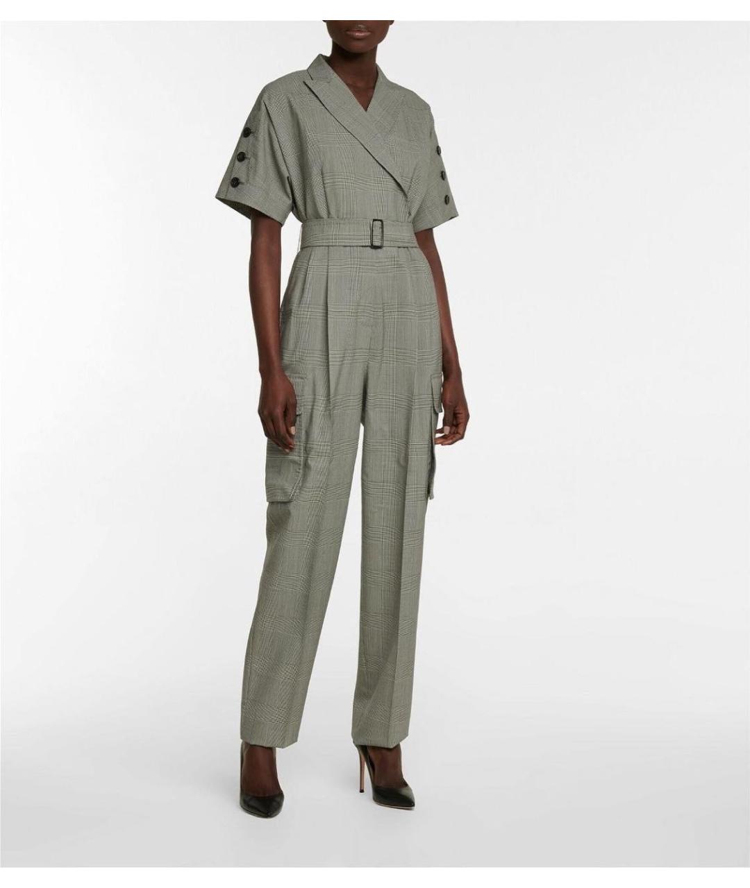 MAX MARA Серый шерстяной комбинезон, фото 3