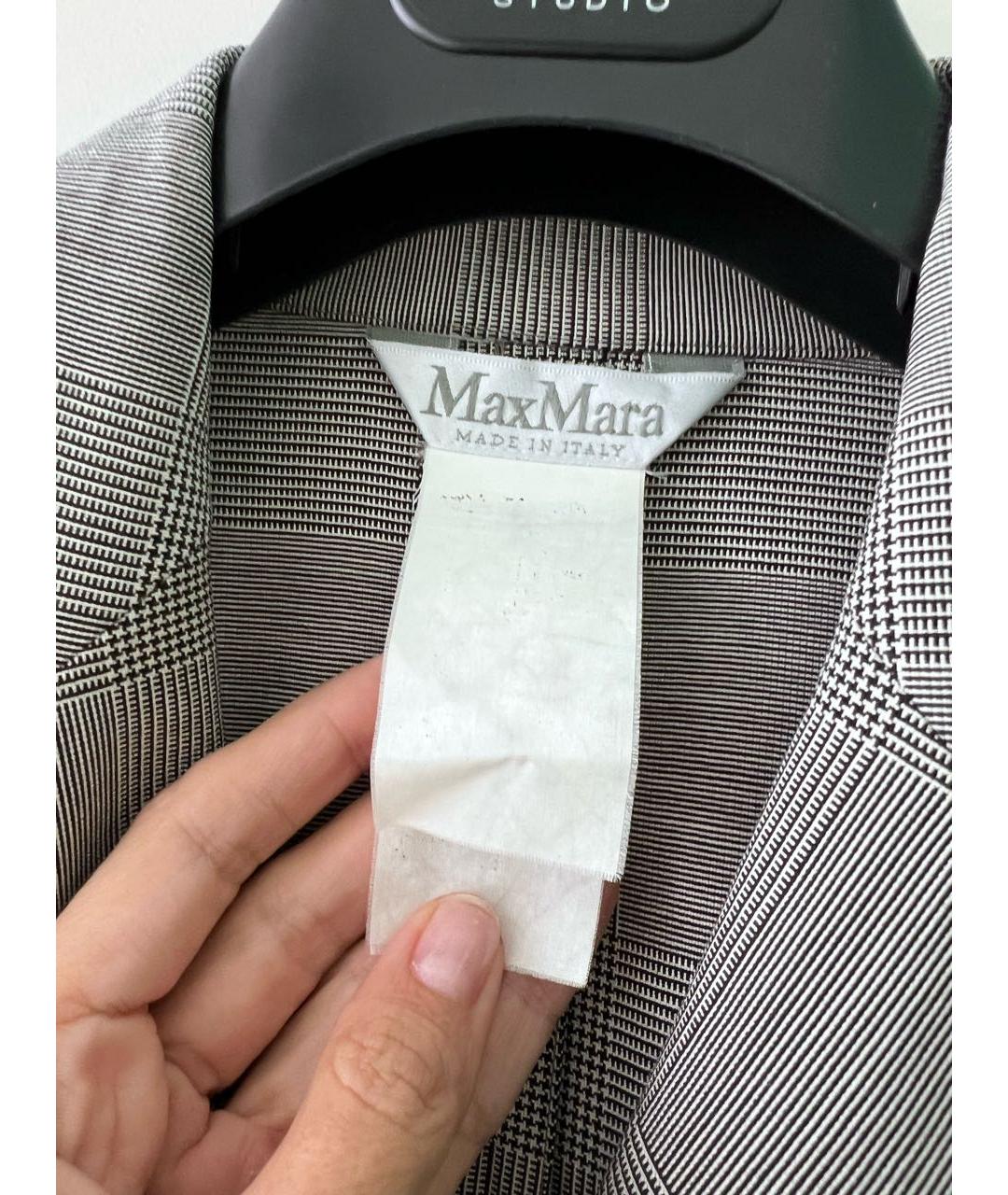 MAX MARA Серый шерстяной комбинезон, фото 8