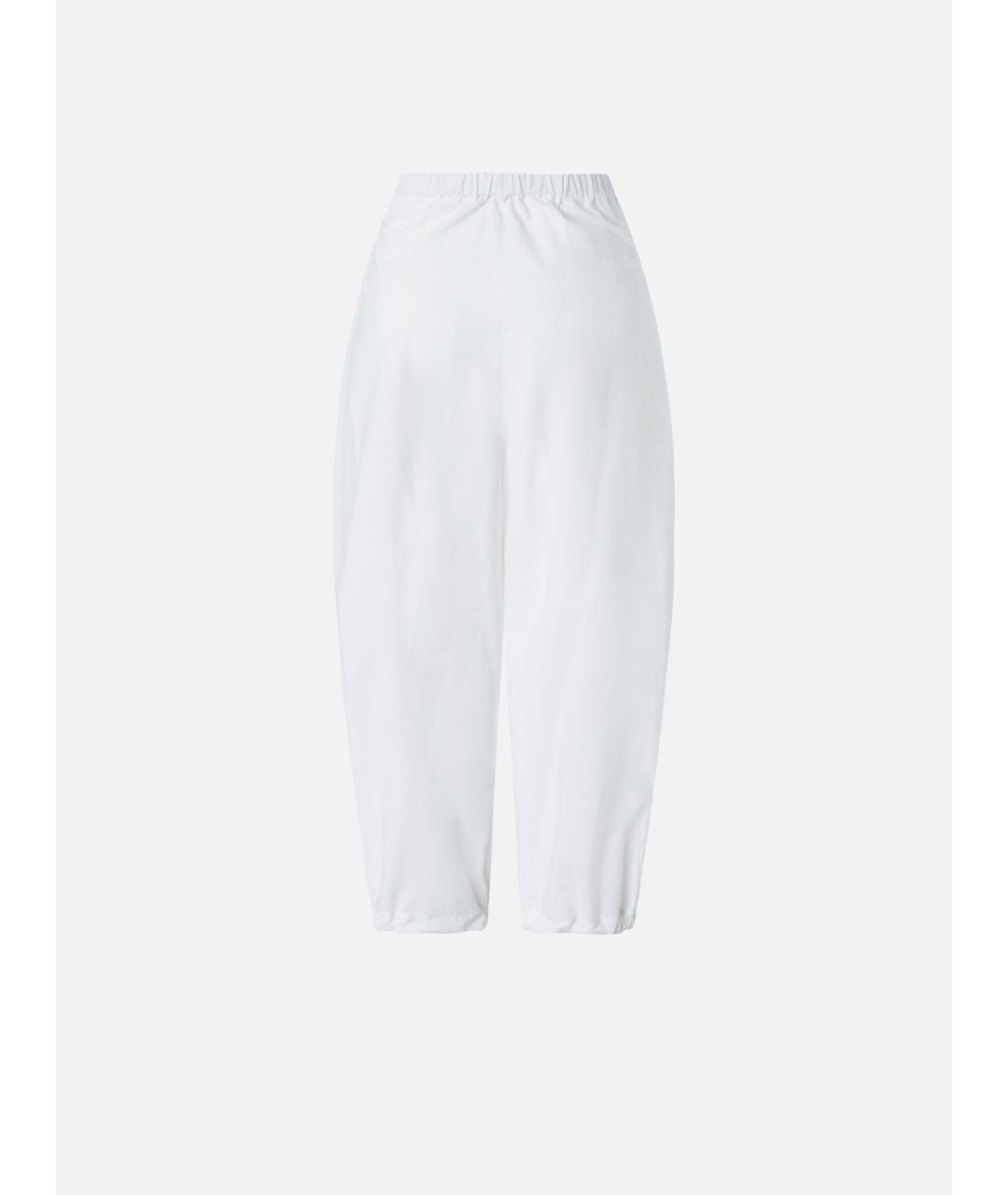 PINKO Белые хлопковые брюки широкие, фото 6