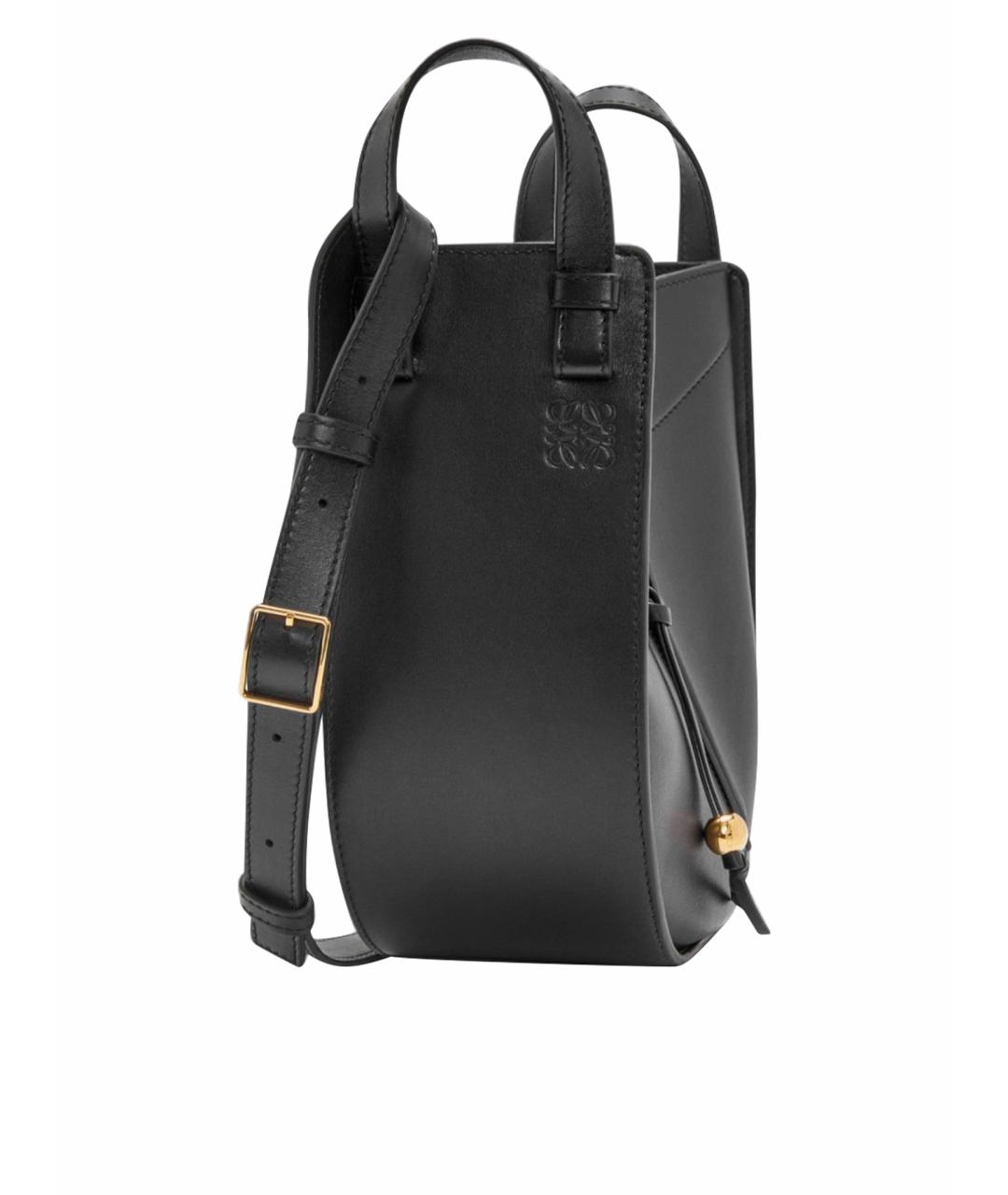 LOEWE Черная кожаная сумка тоут, фото 1