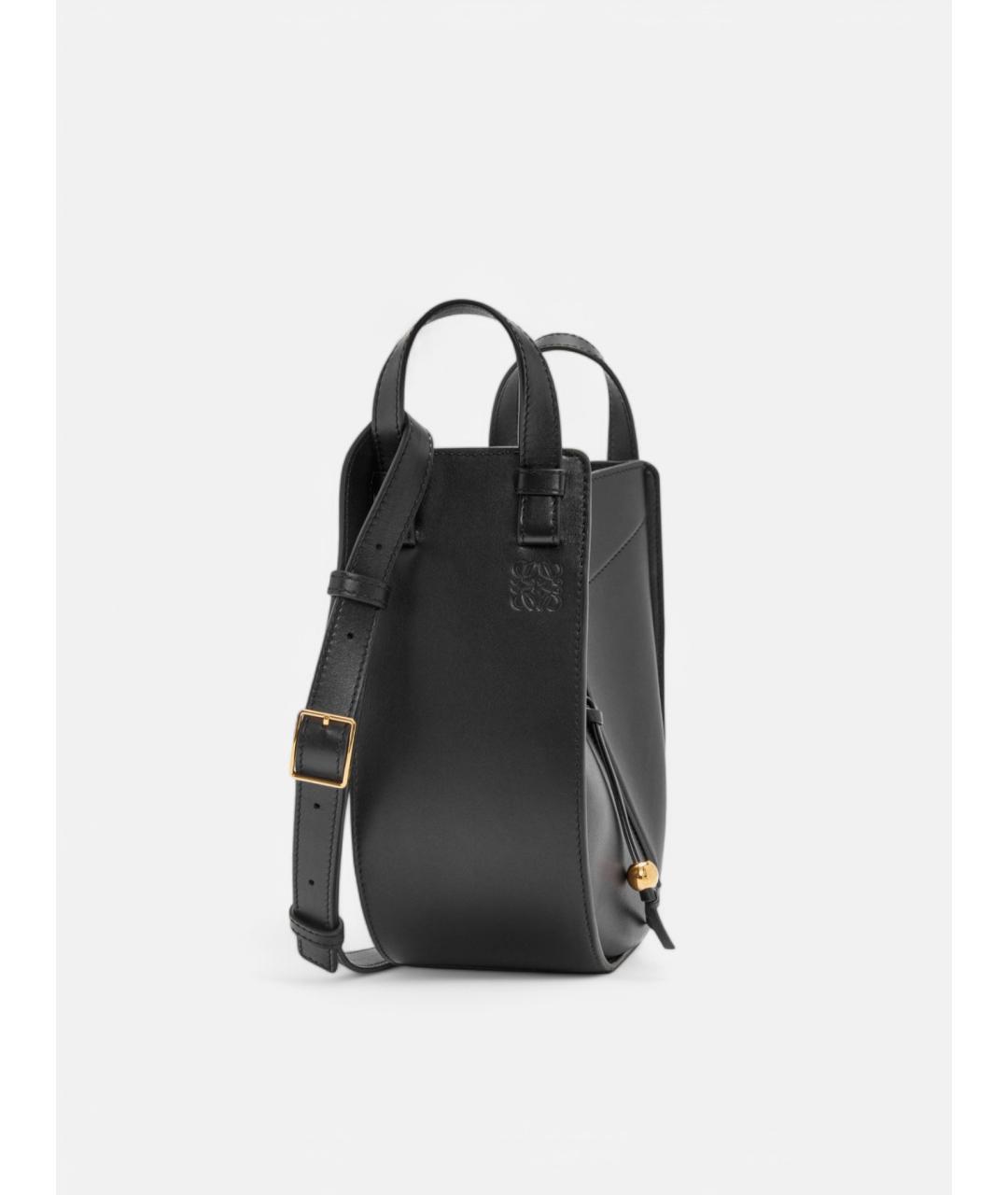 LOEWE Черная кожаная сумка тоут, фото 5