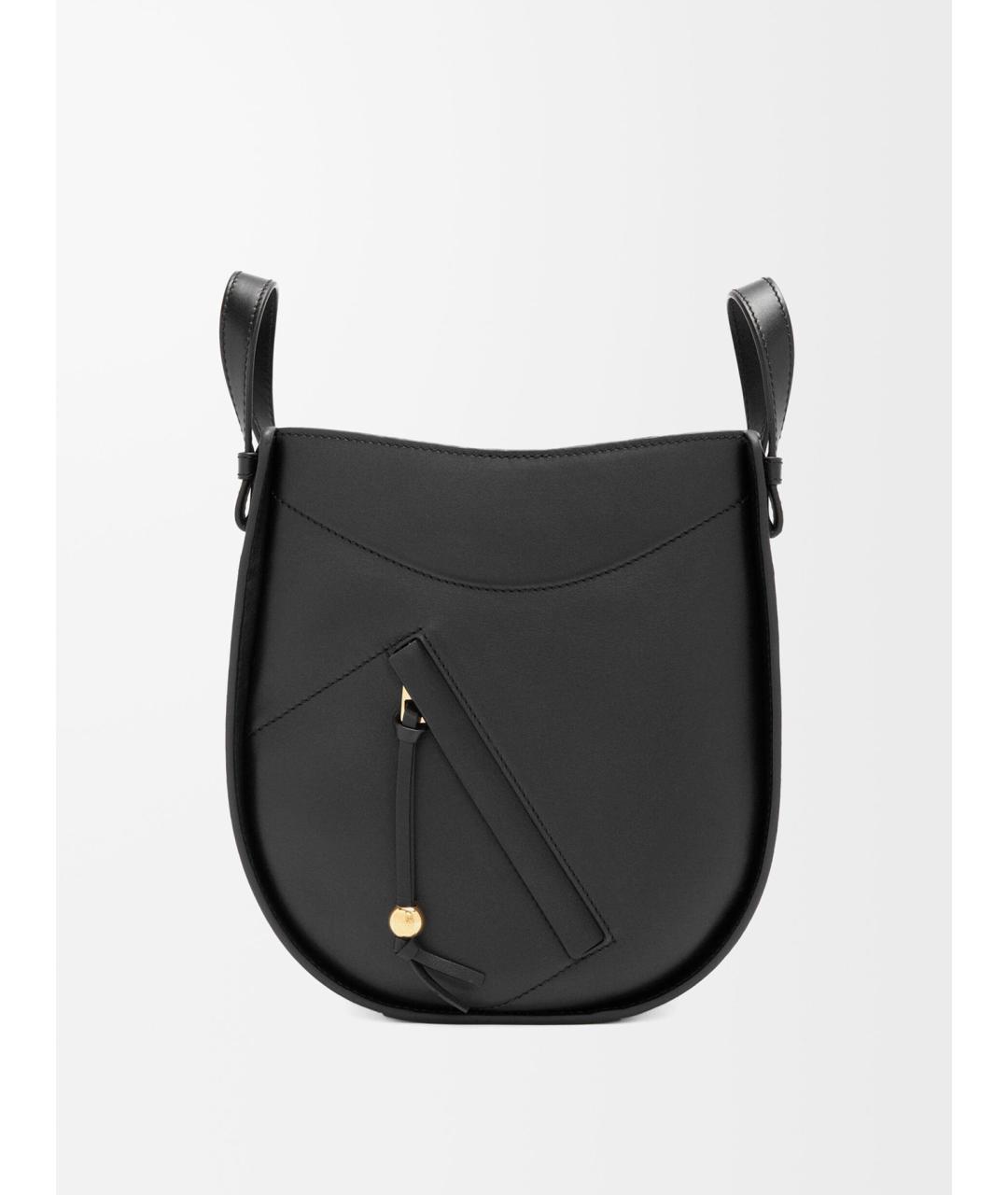 LOEWE Черная кожаная сумка тоут, фото 3