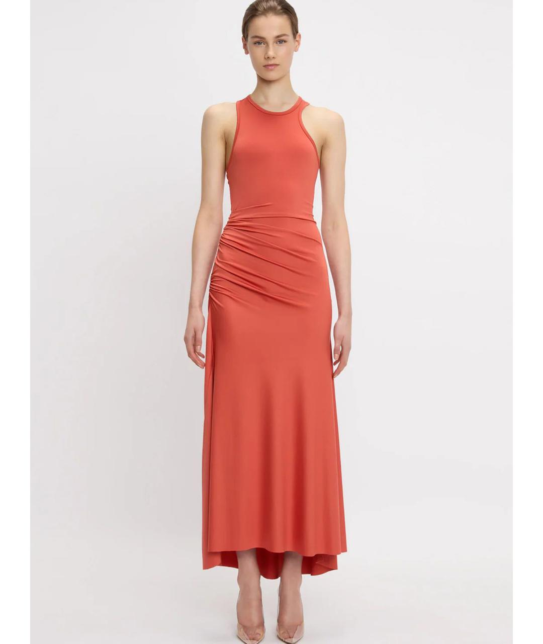 VICTORIA BECKHAM Красное полиэстеровое повседневное платье, фото 2