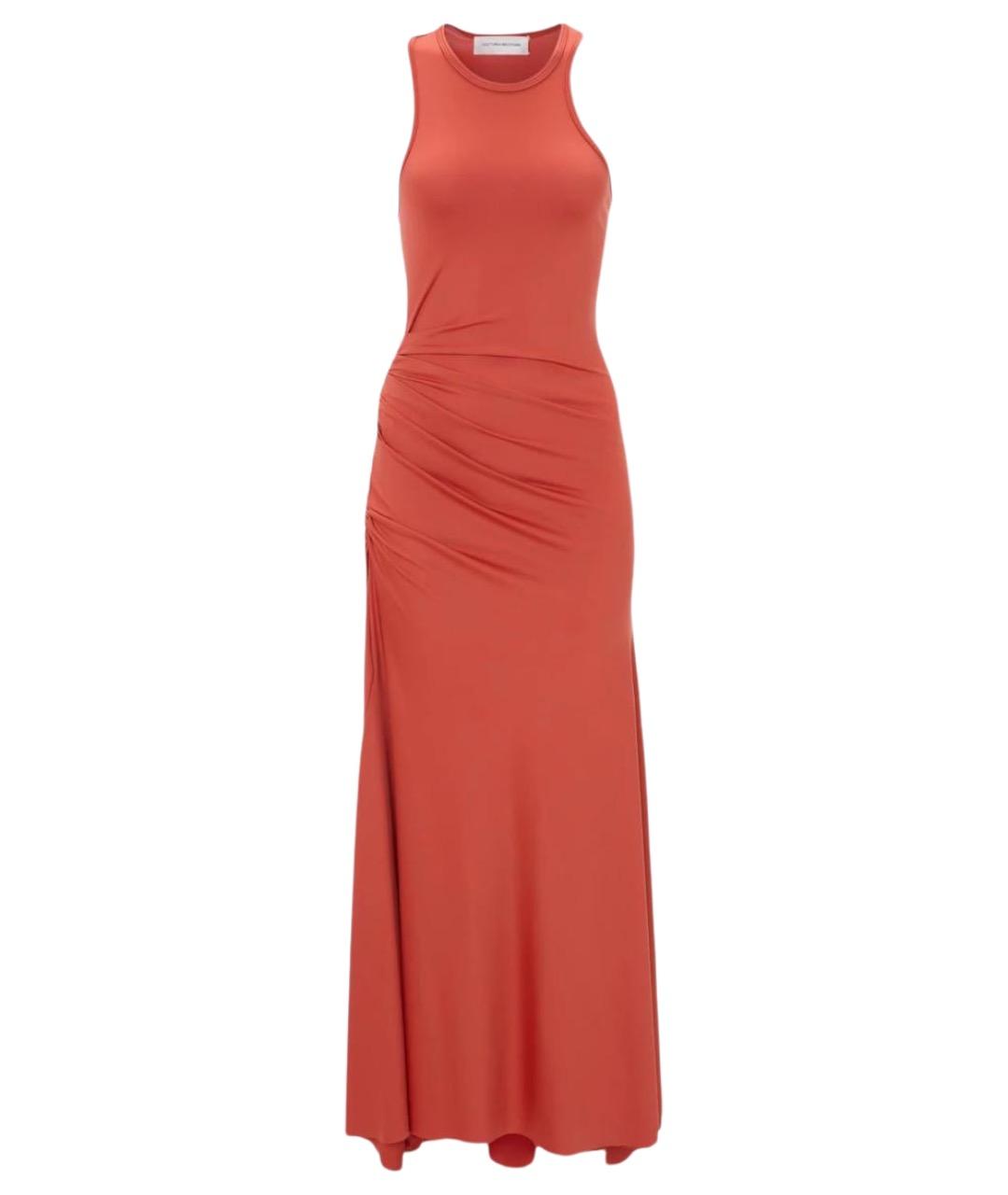 VICTORIA BECKHAM Красное полиэстеровое повседневное платье, фото 1