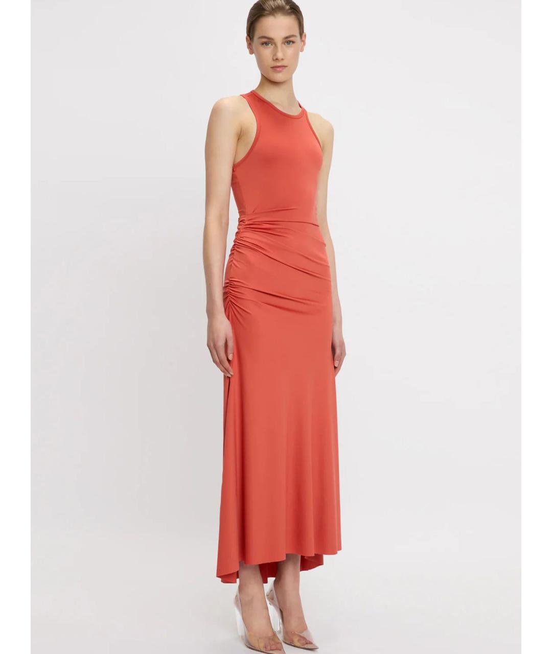 VICTORIA BECKHAM Красное полиэстеровое повседневное платье, фото 3