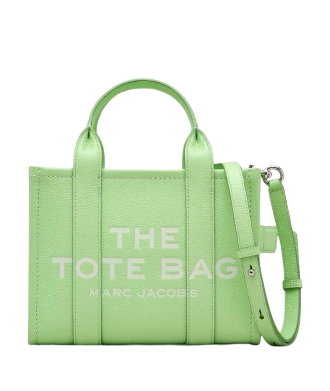 MARC JACOBS Зеленая кожаная сумка тоут, фото 1