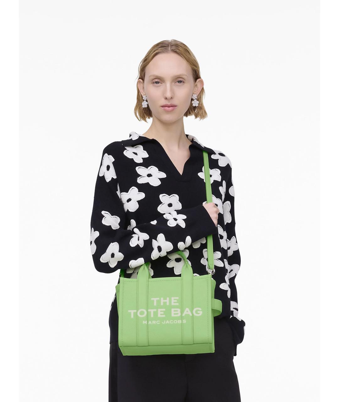 MARC JACOBS Зеленая кожаная сумка тоут, фото 2