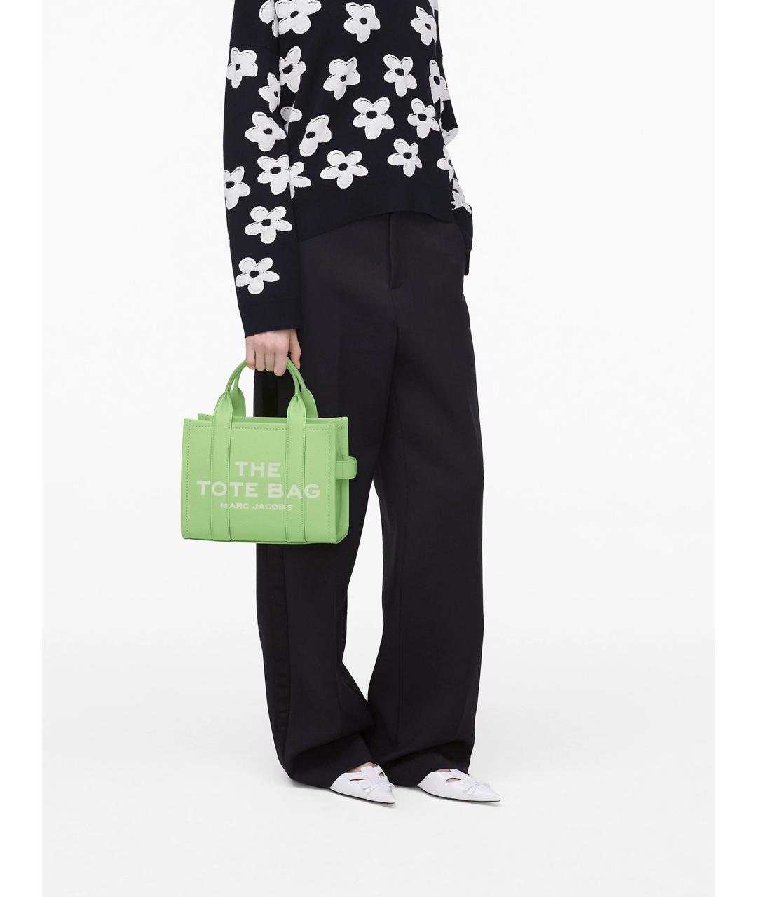 MARC JACOBS Зеленая кожаная сумка тоут, фото 8