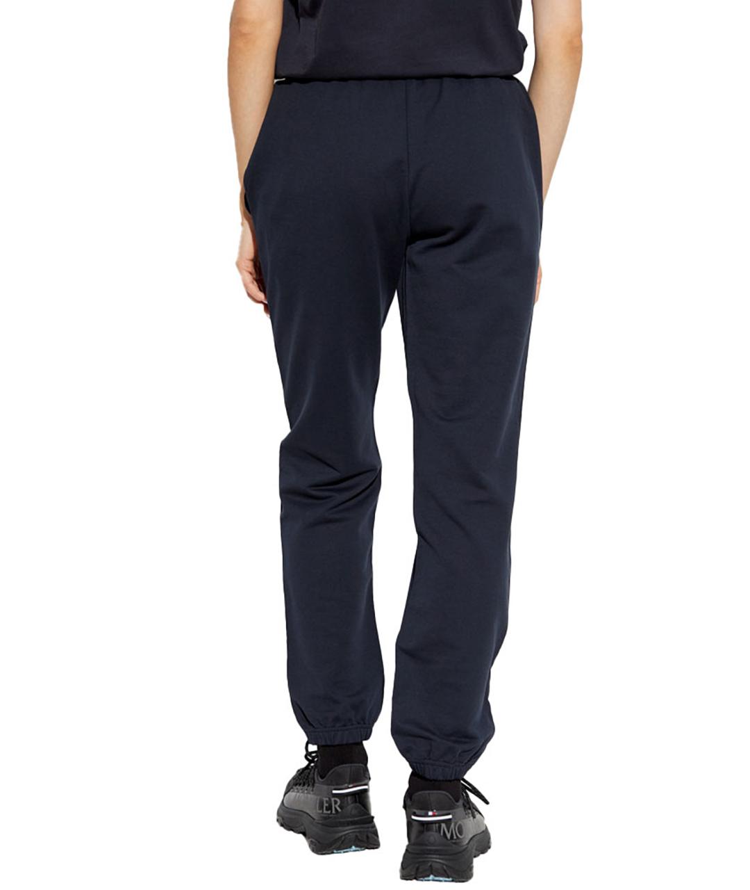 MONCLER Синие хлопковые прямые брюки, фото 3