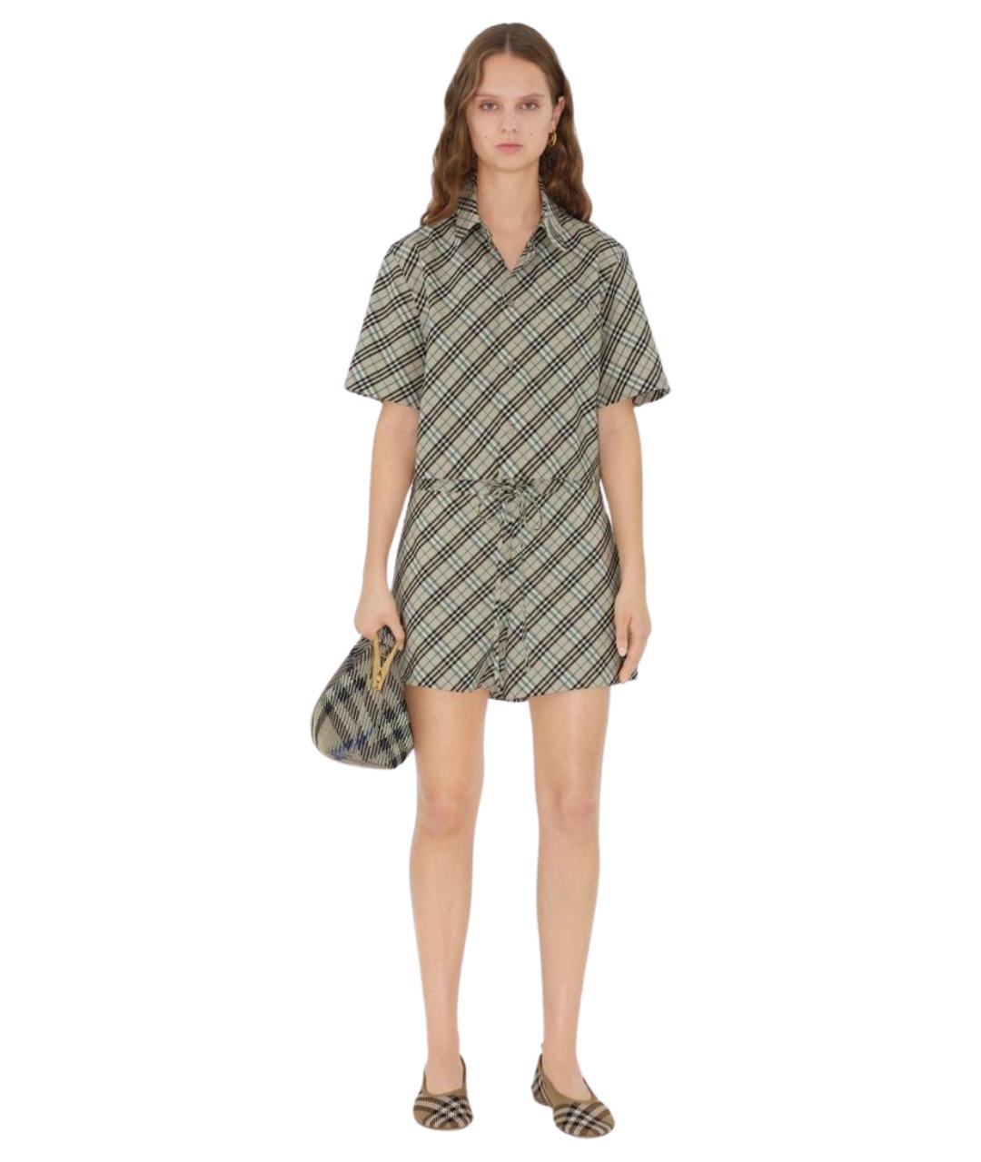 BURBERRY Мульти хлопковые шорты, фото 2