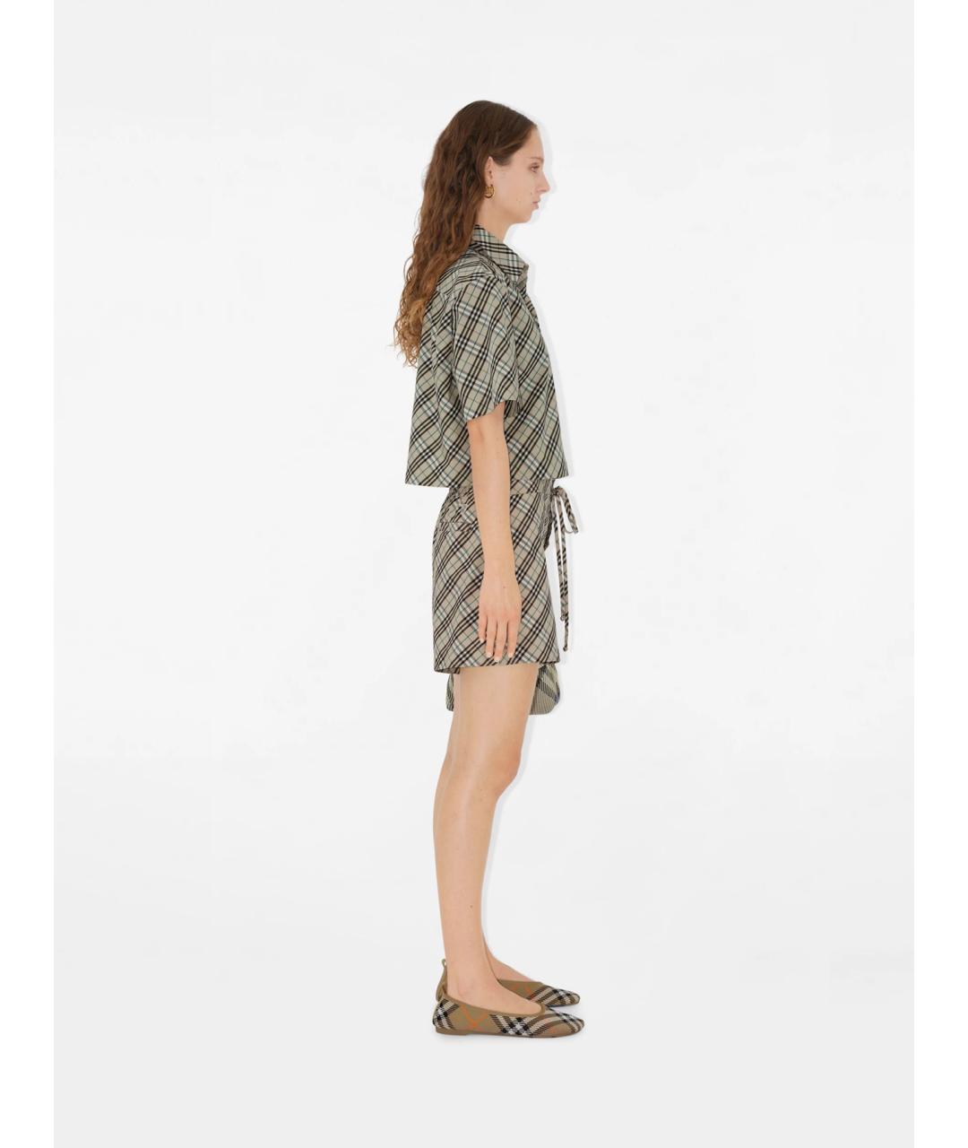 BURBERRY Мульти хлопковые шорты, фото 3