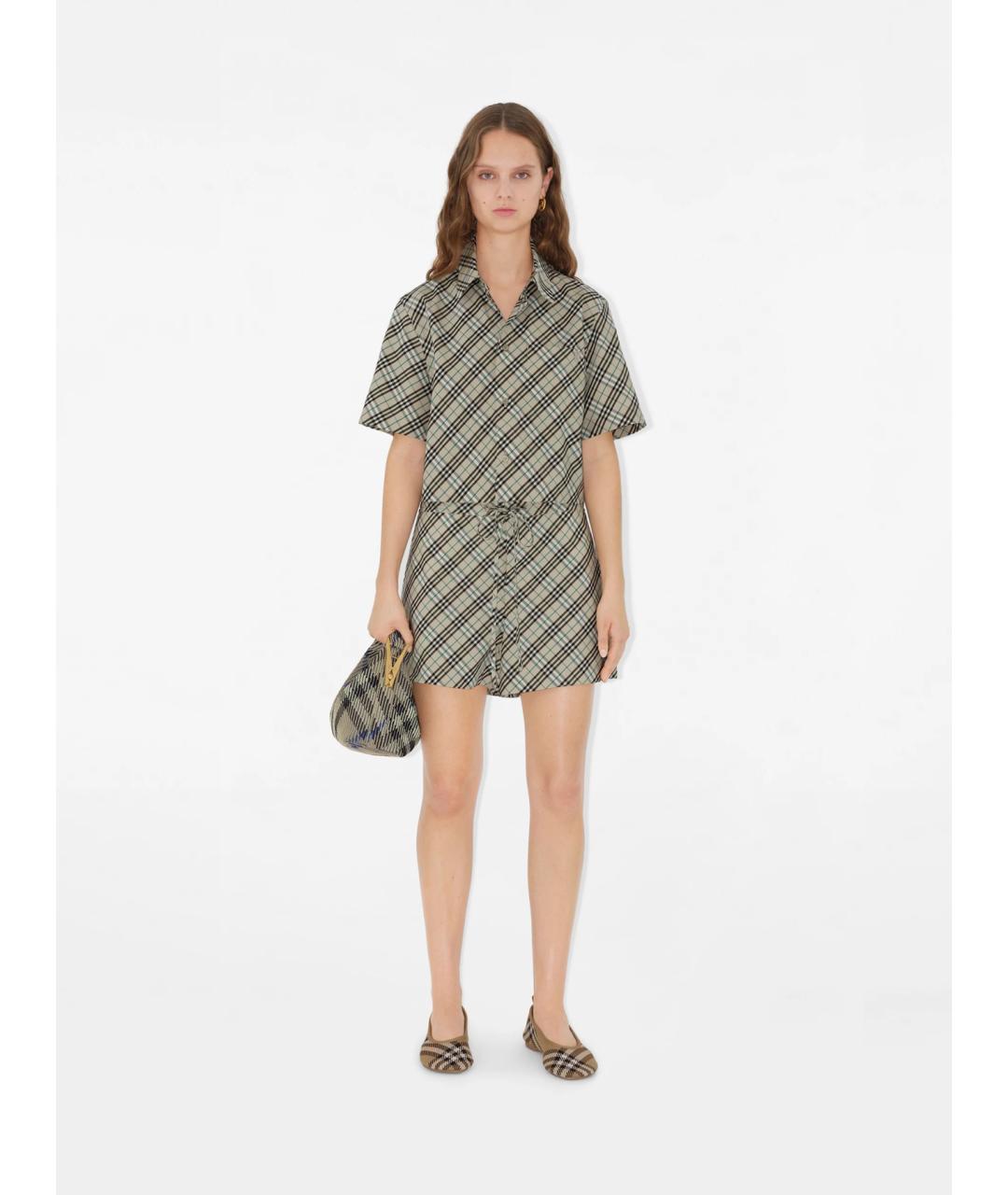 BURBERRY Мульти хлопковые шорты, фото 2