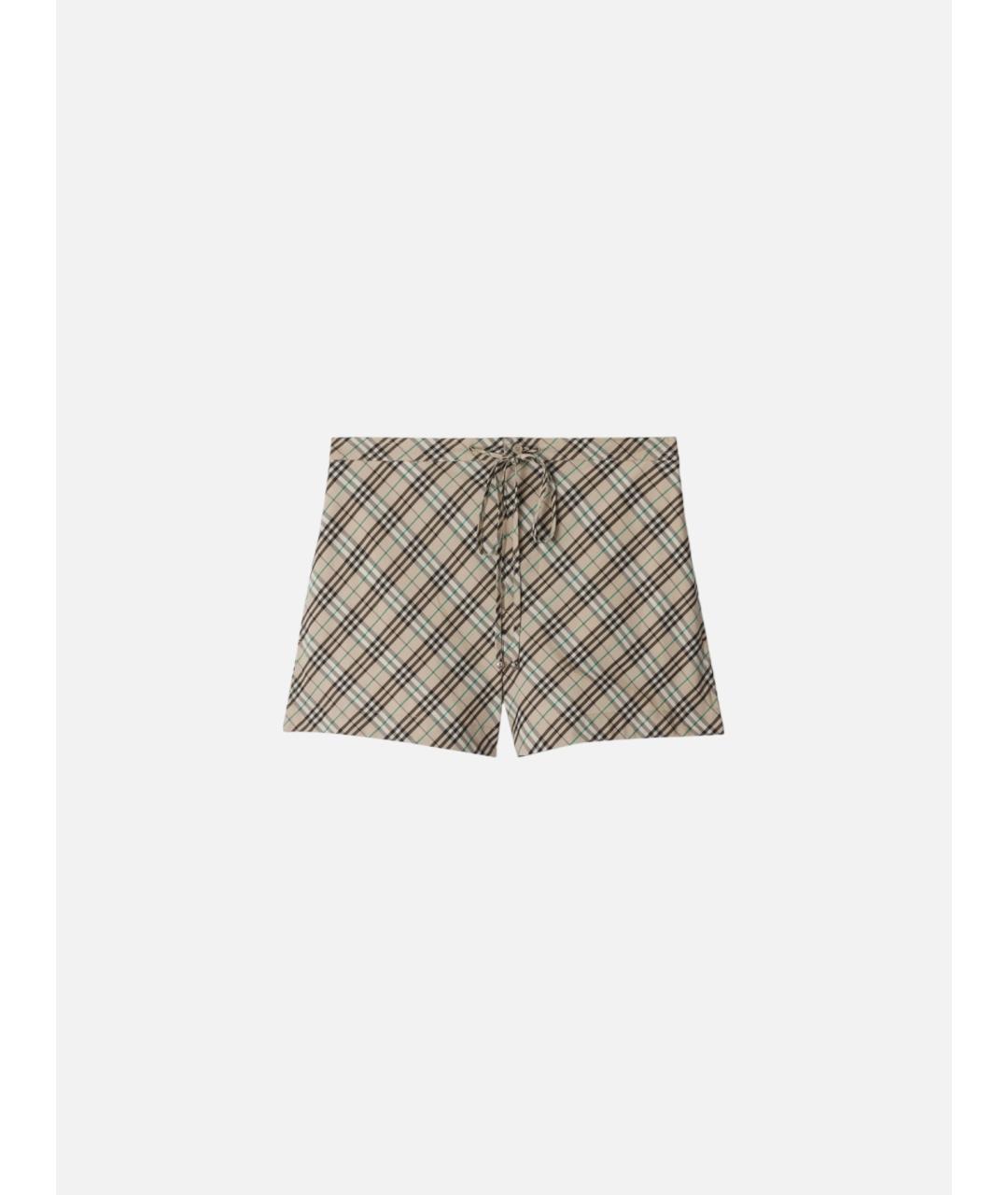 BURBERRY Мульти хлопковые шорты, фото 6