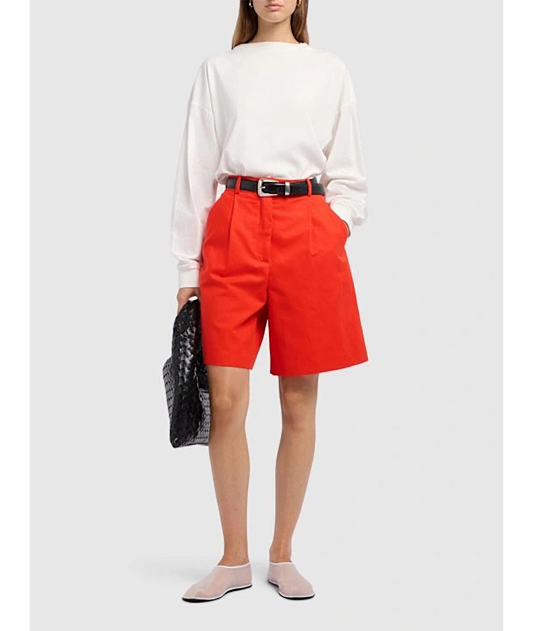 WEEKEND MAX MARA Красные хлопковые шорты, фото 2