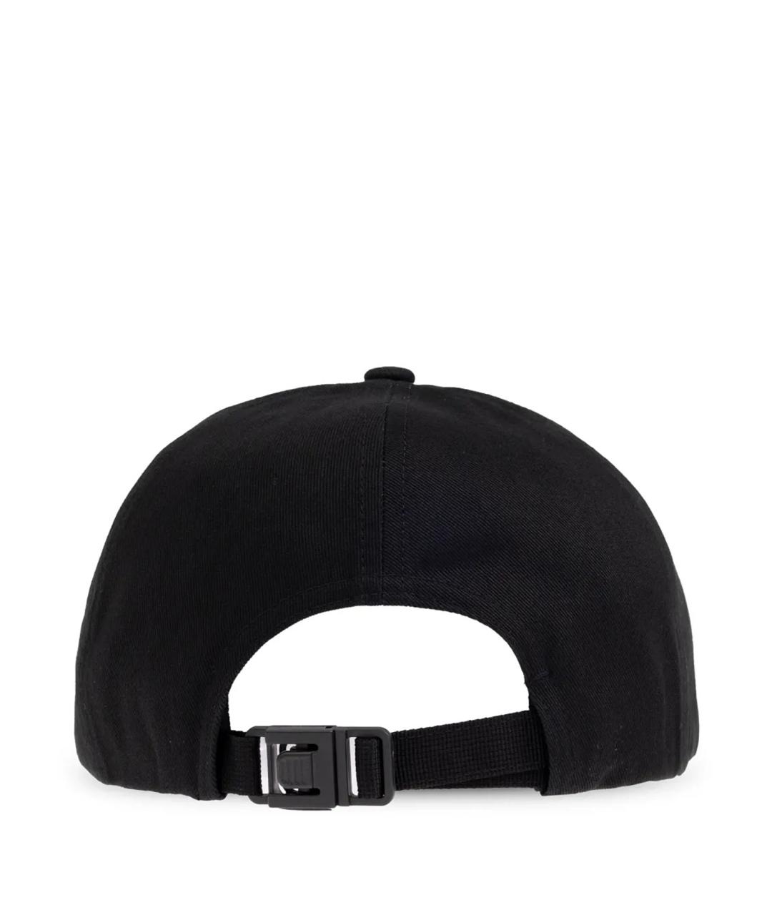 MONCLER Черная хлопковая кепка, фото 2