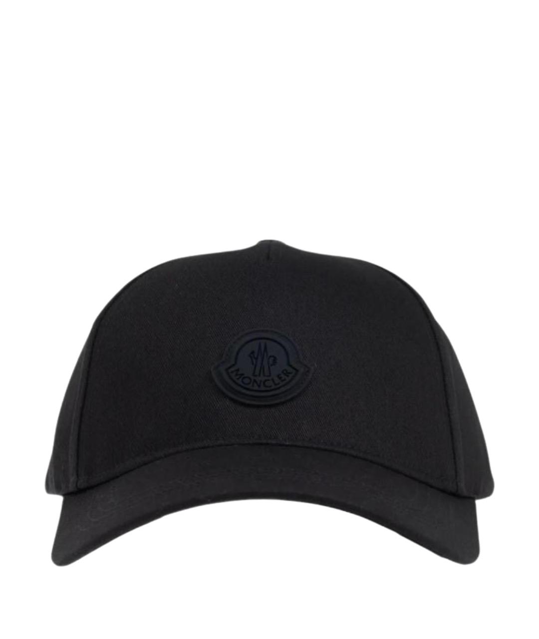 MONCLER Черная хлопковая кепка, фото 1