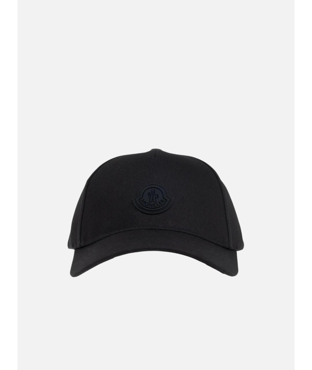MONCLER Черная хлопковая кепка, фото 3