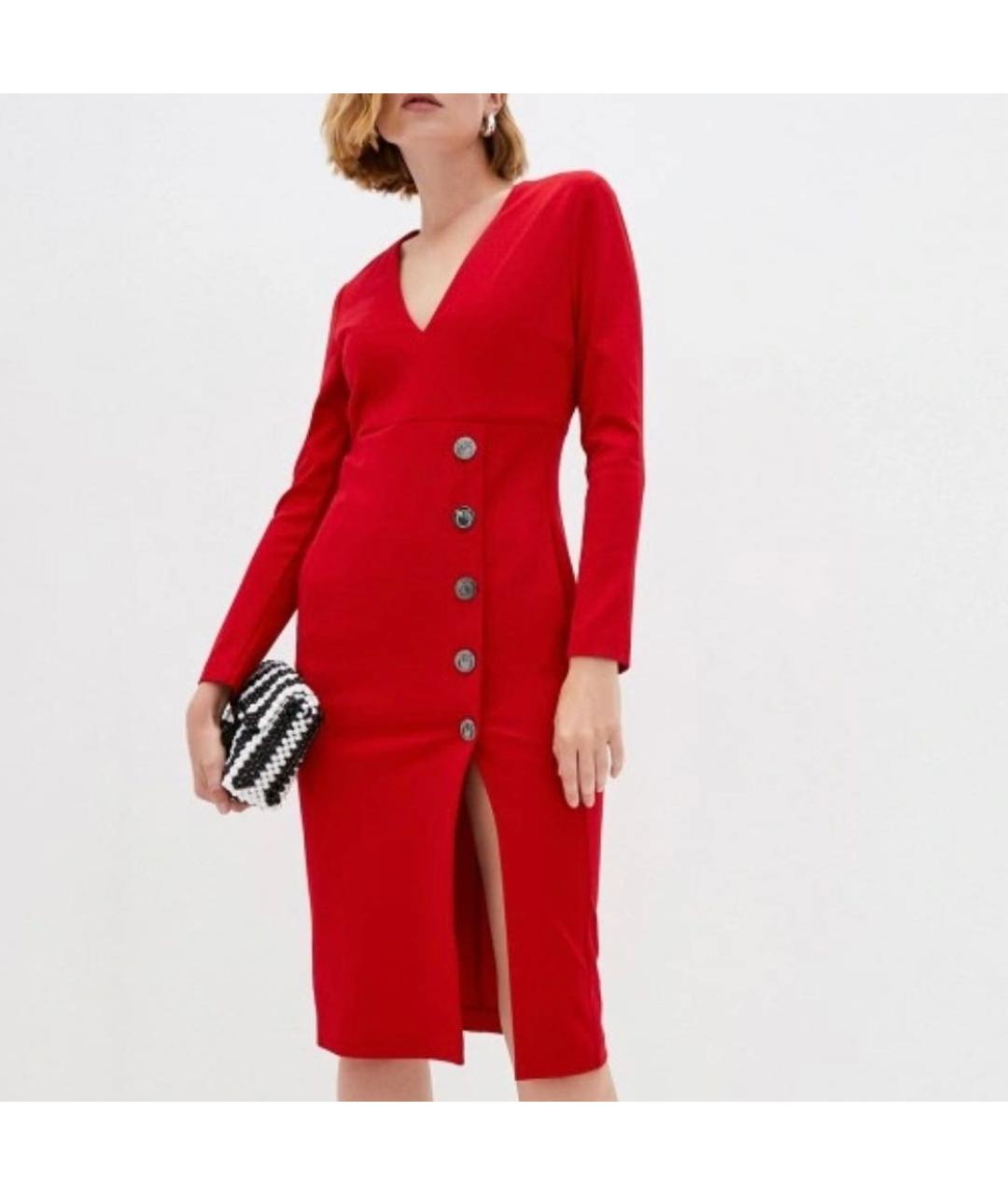 PINKO Красное платье, фото 4