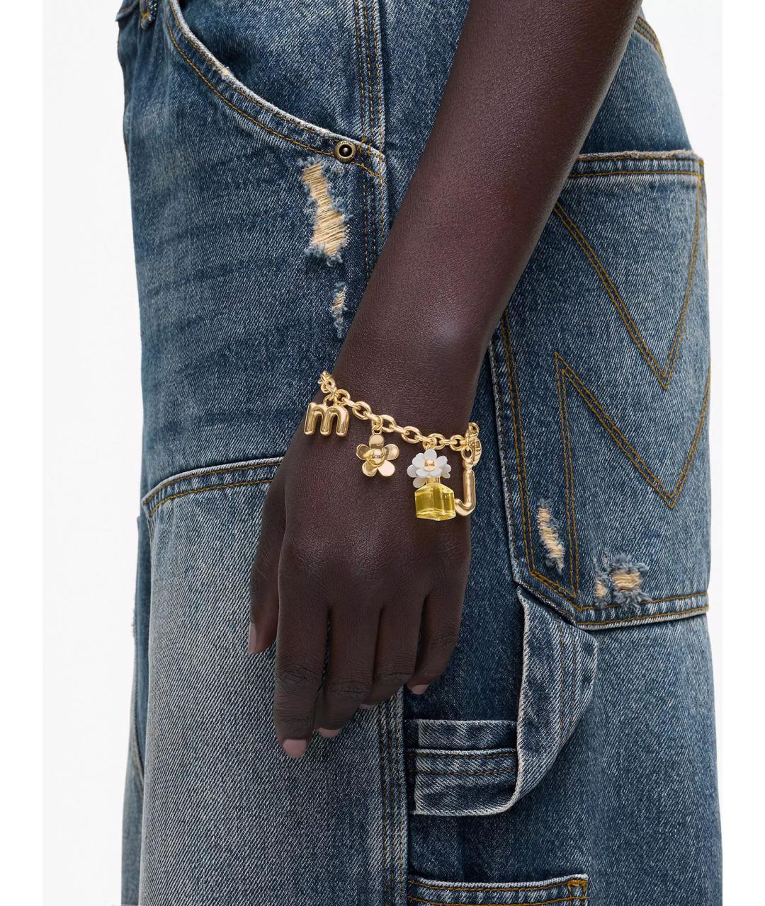 MARC JACOBS Золотой металлический браслет, фото 2