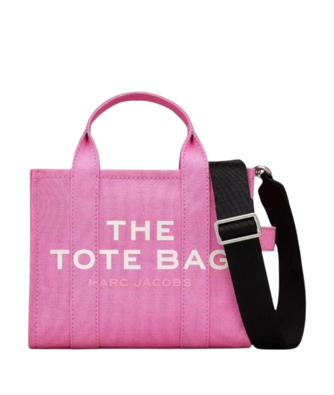 MARC JACOBS Розовая хлопковая сумка тоут, фото 1