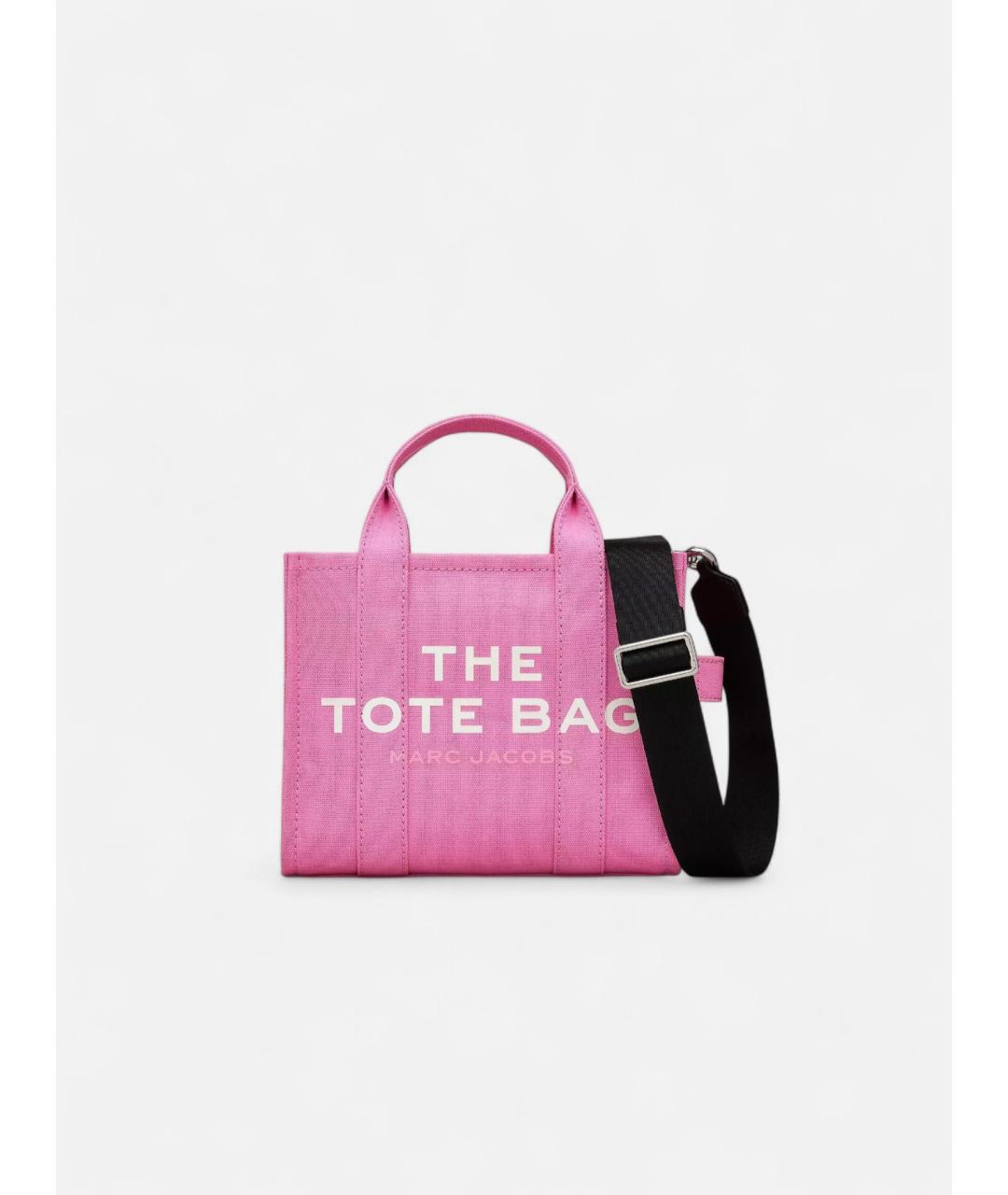 MARC JACOBS Розовая хлопковая сумка тоут, фото 8