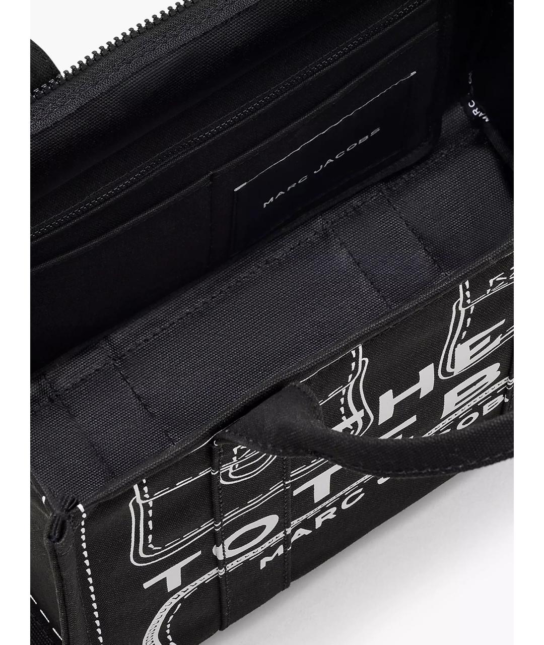 MARC JACOBS Черная хлопковая сумка тоут, фото 6