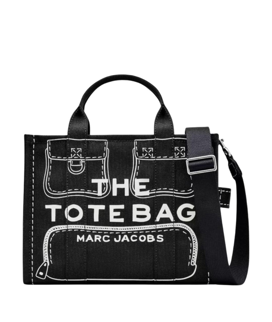 MARC JACOBS Черная хлопковая сумка тоут, фото 1