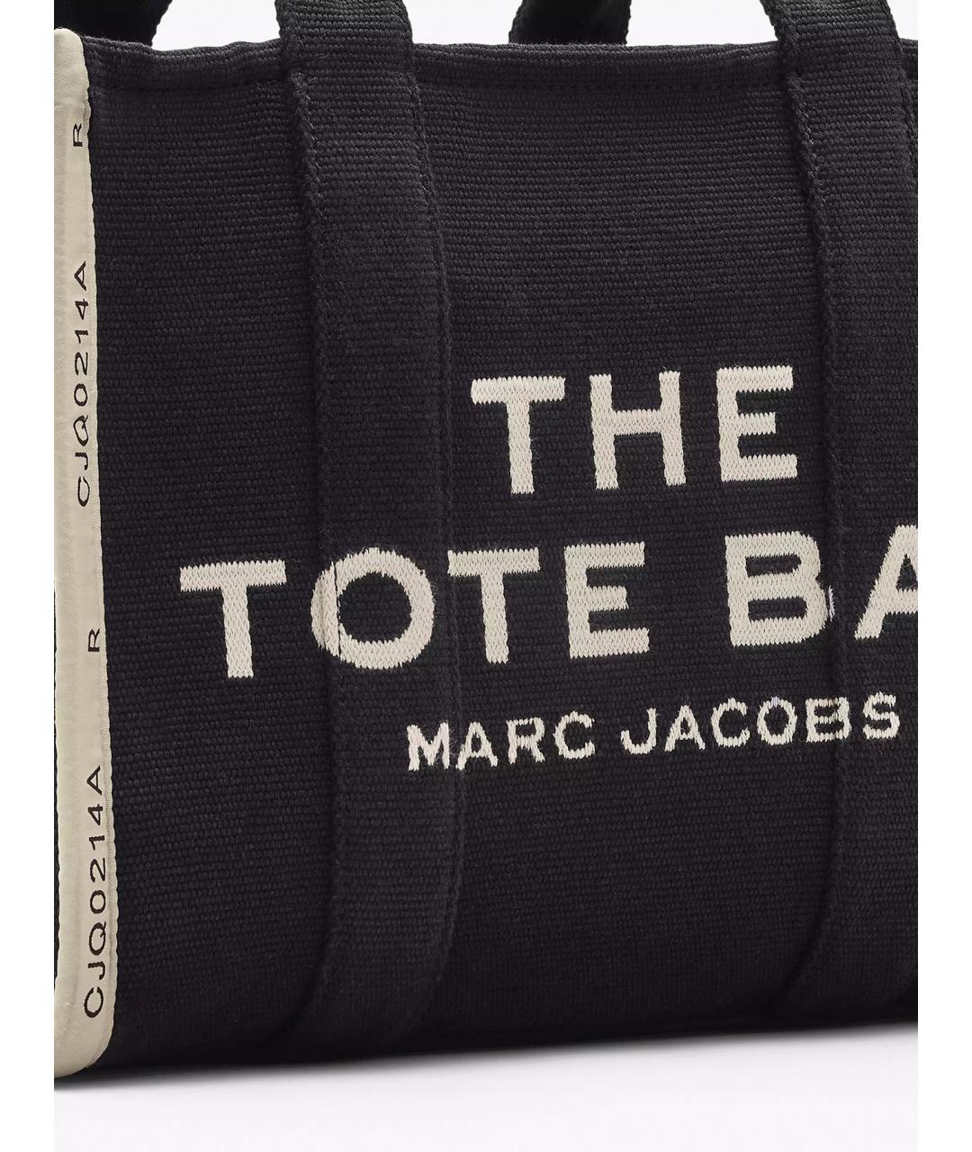 MARC JACOBS Черная хлопковая сумка тоут, фото 4