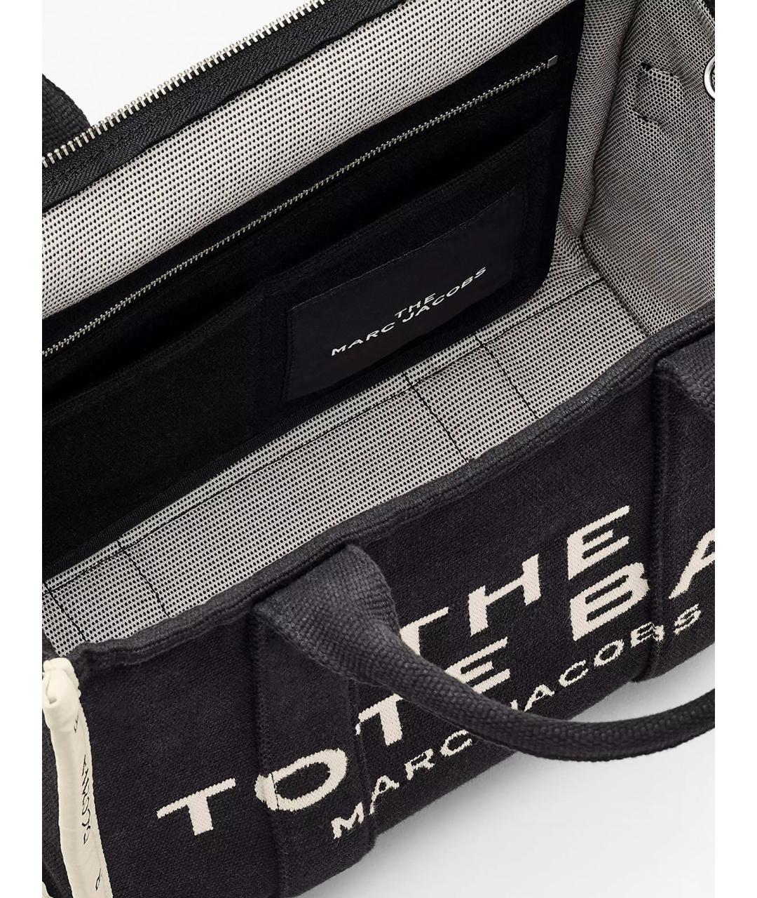 MARC JACOBS Черная хлопковая сумка тоут, фото 6