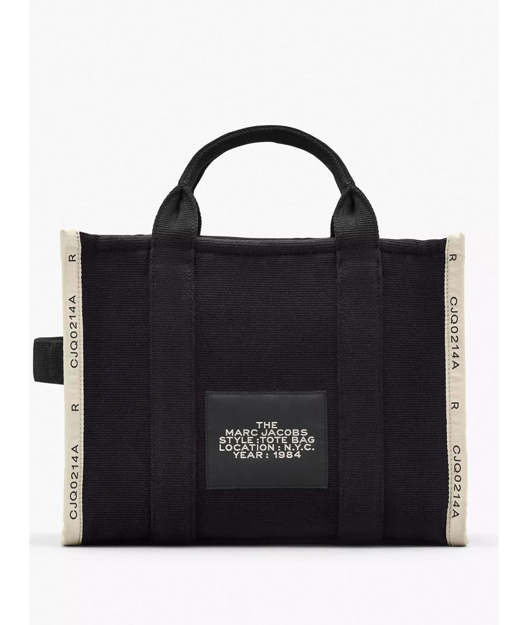 MARC JACOBS Черная хлопковая сумка тоут, фото 3