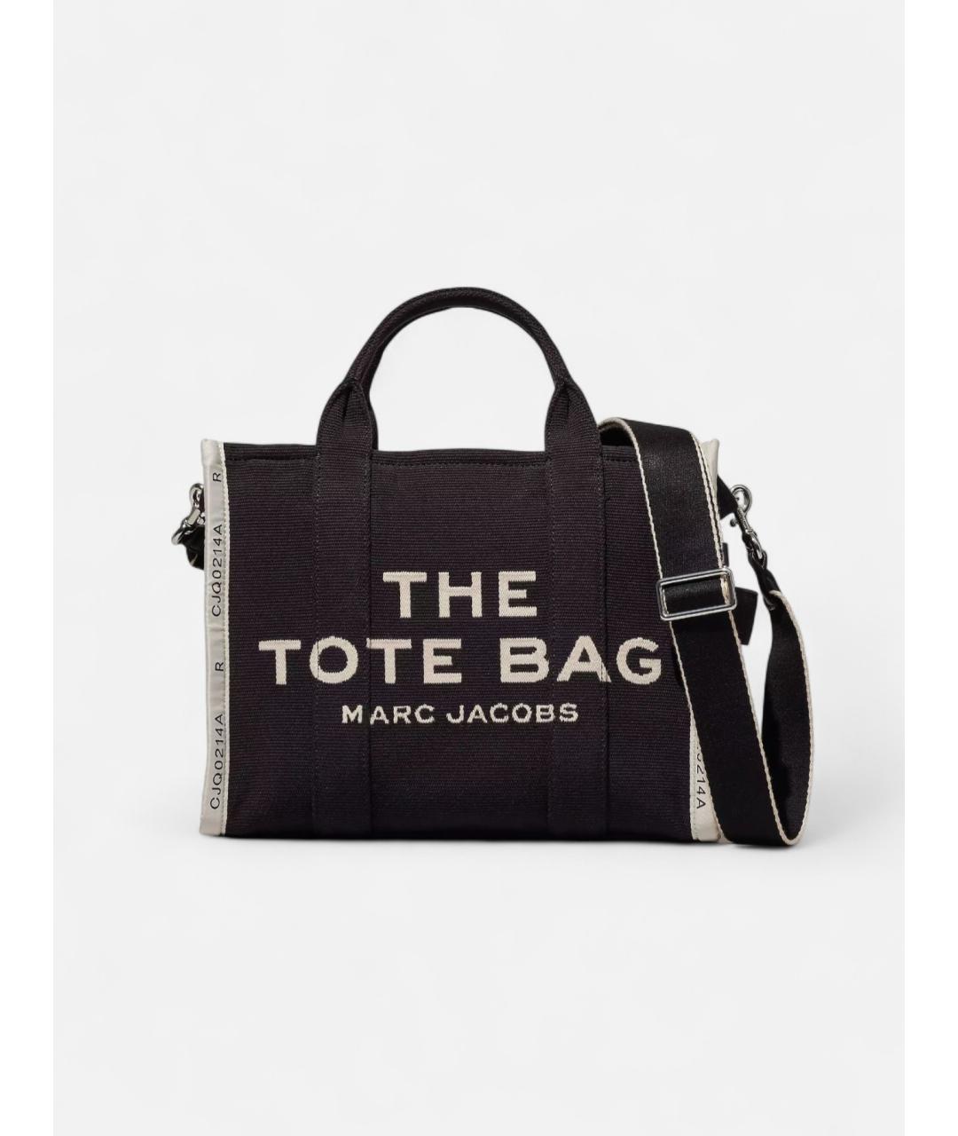 MARC JACOBS Черная хлопковая сумка тоут, фото 8