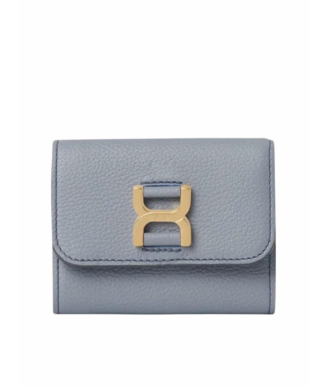 CHLOE Голубой кожаный кошелек, фото 1