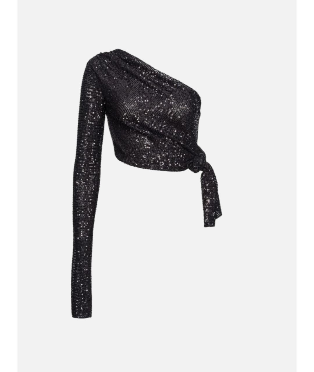 PINKO Черная полиэстеровая блузы, фото 3