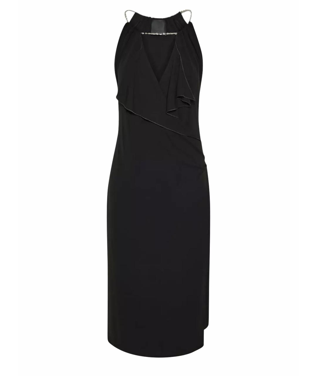 GIVENCHY Черное вискозное коктейльное платье, фото 1